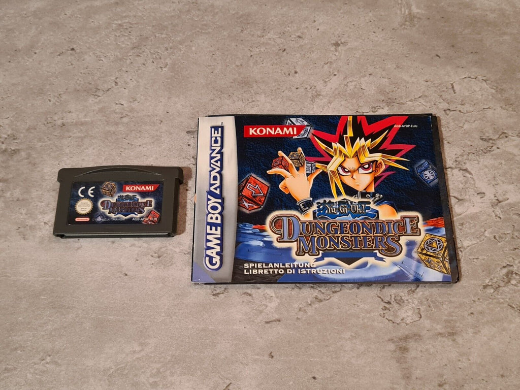 Gameboy Advance Yu-Gi-Oh Dungeon Dice Monsters mit OVP und Anleitung EUR - T-Retro-Games 