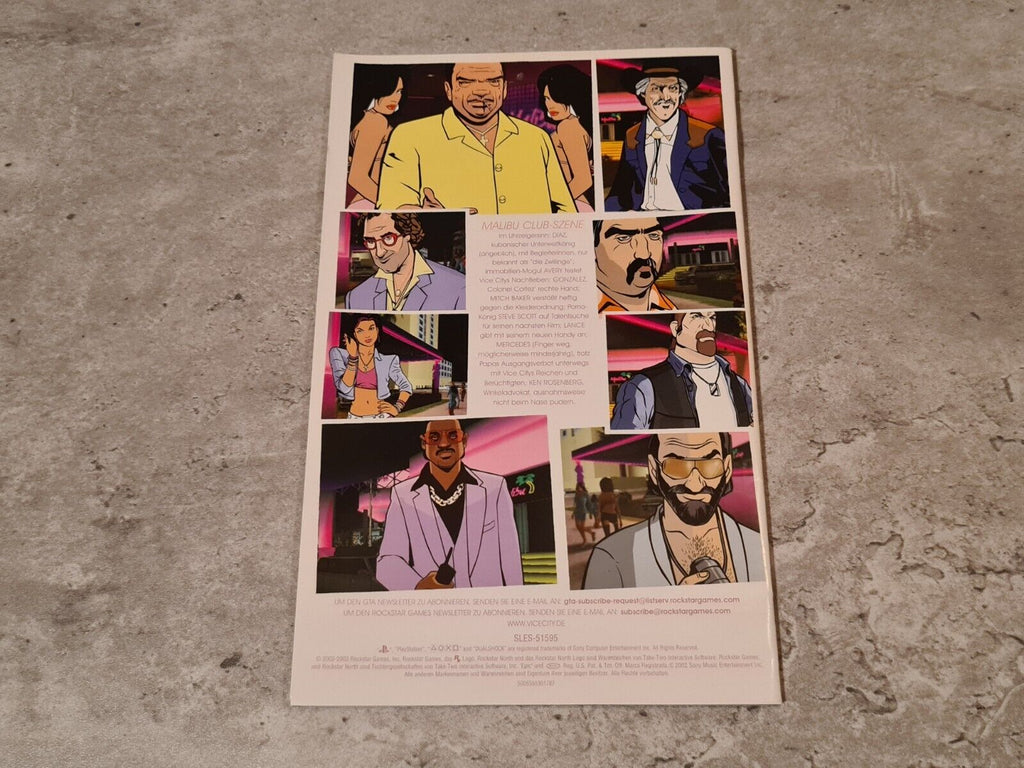 PS2 Playstation 2 Spiel Grand Theft Auto Vice City mit Anleitung Deutsch - T-Retro-Games 