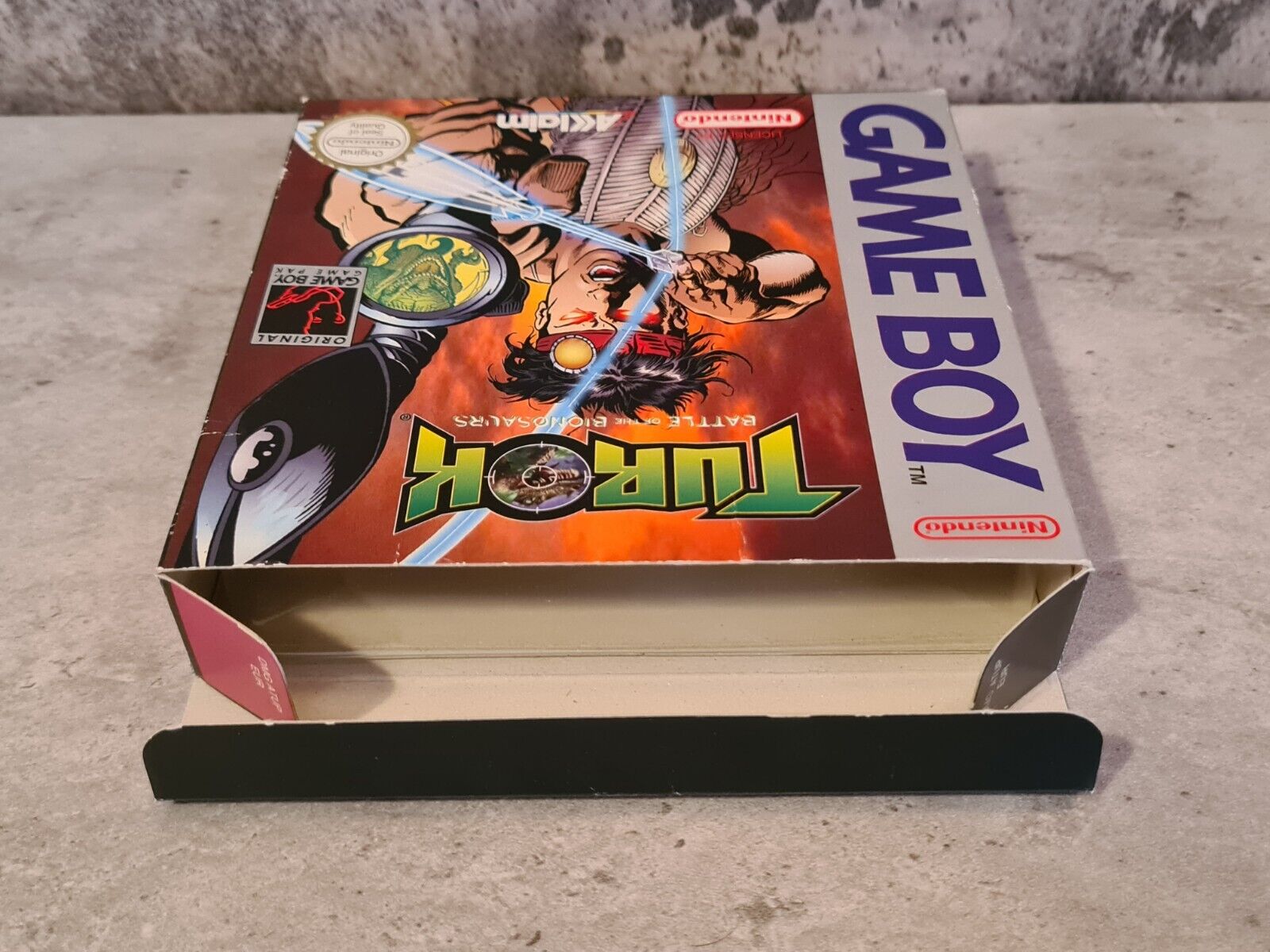 Nintendo Game Boy Classic Turok Battle of The Bionosaurs + OVP und Anleitung EUR - T-Retro-Games 