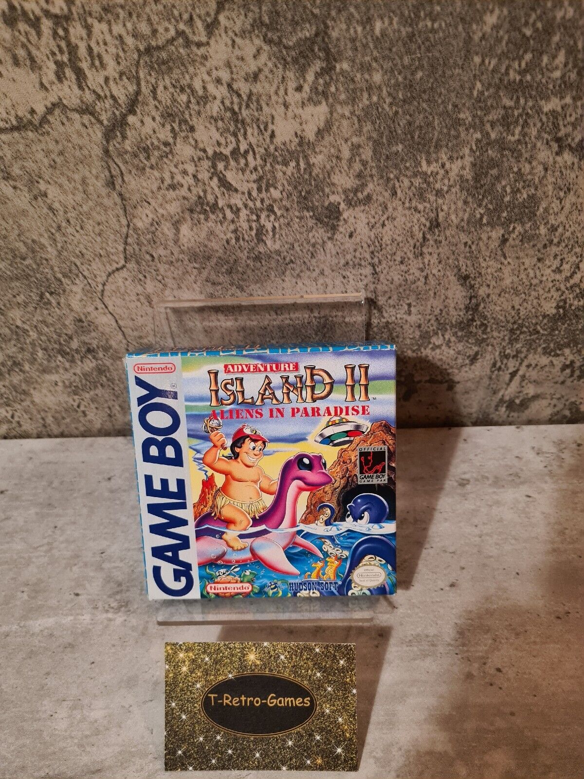 Game Boy Classic Adventure Island II Aliens in Paradise mit OVP + Anleitung USA - T-Retro-Games 
