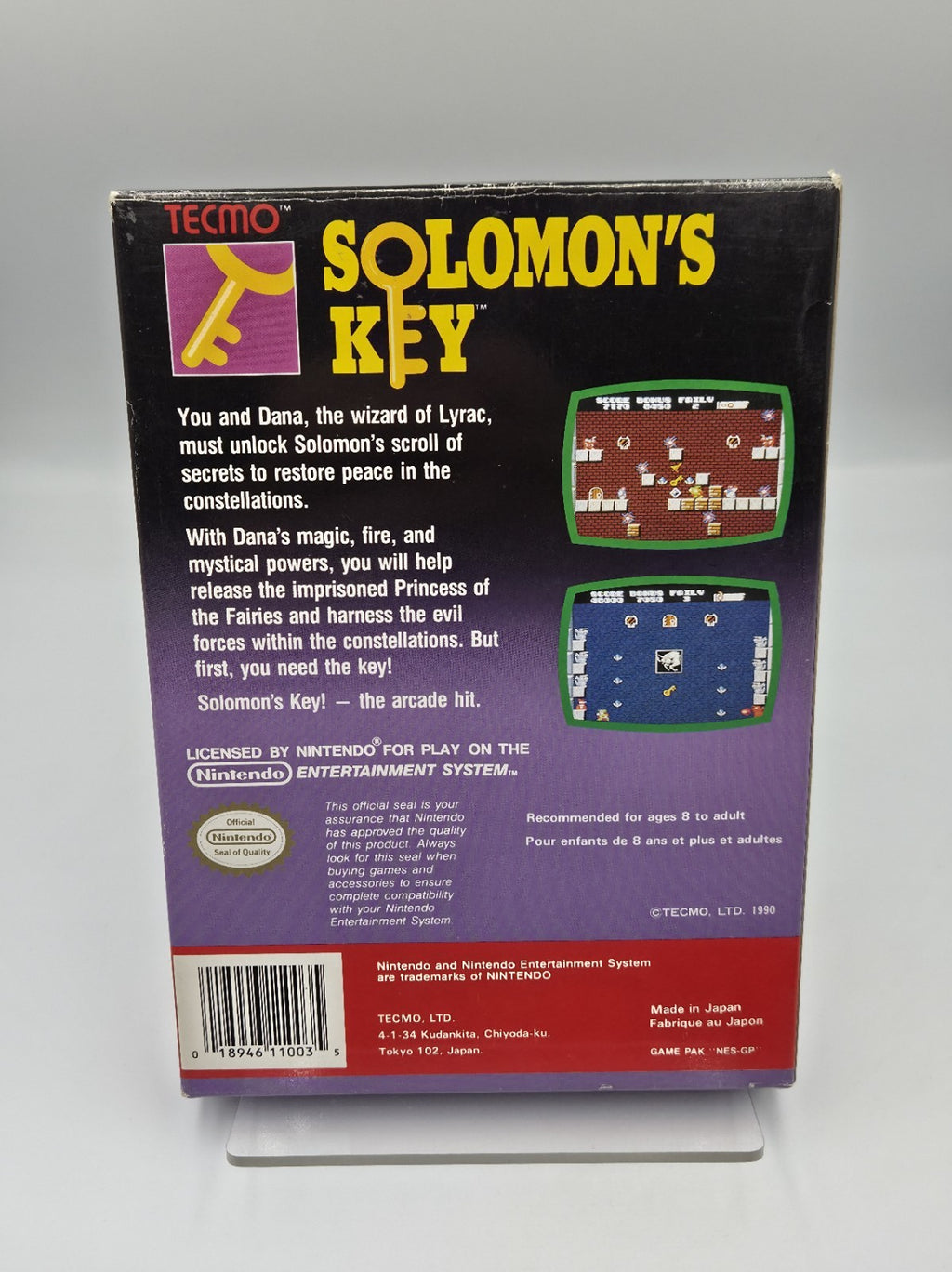 Nintendo NES Spiel Solomon's Key mit OVP und Anleitung EEC