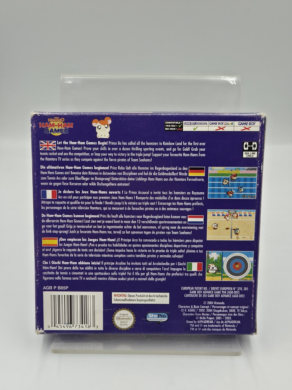 Nintendo Game Boy Advance Hamtaro Ham-Ham Games mit OVP und Anleitung EUR