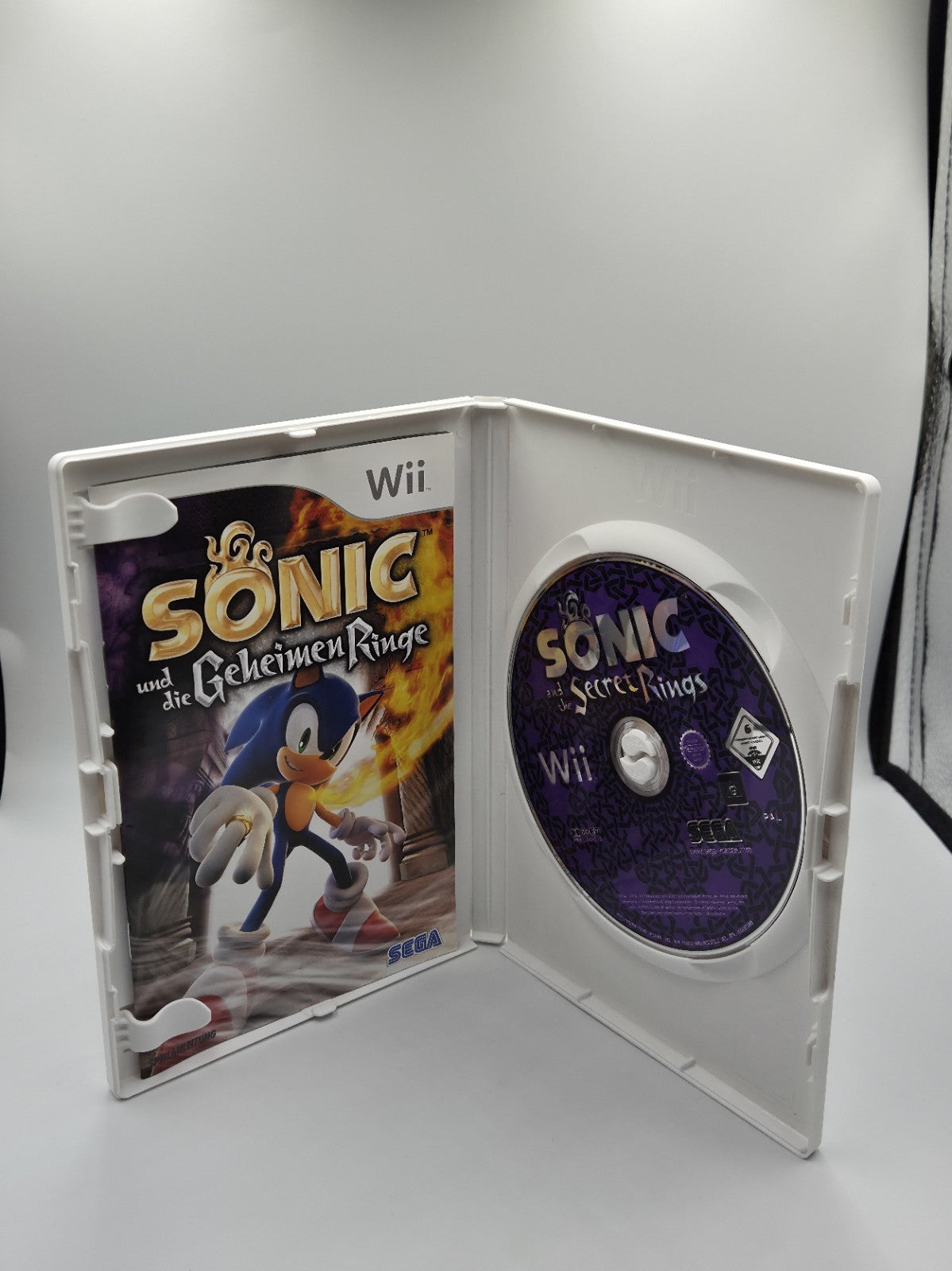 Nintendo Wii Spiel Sonic und die Geheimen Ringe mit OVP und Anleitung NOE