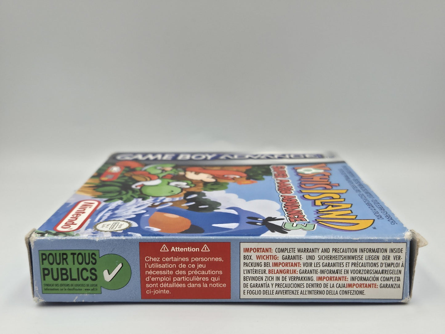 Game Boy Advance Yoshi's Island Super Mario Advance 3 mit OVP und Anleitung EUR