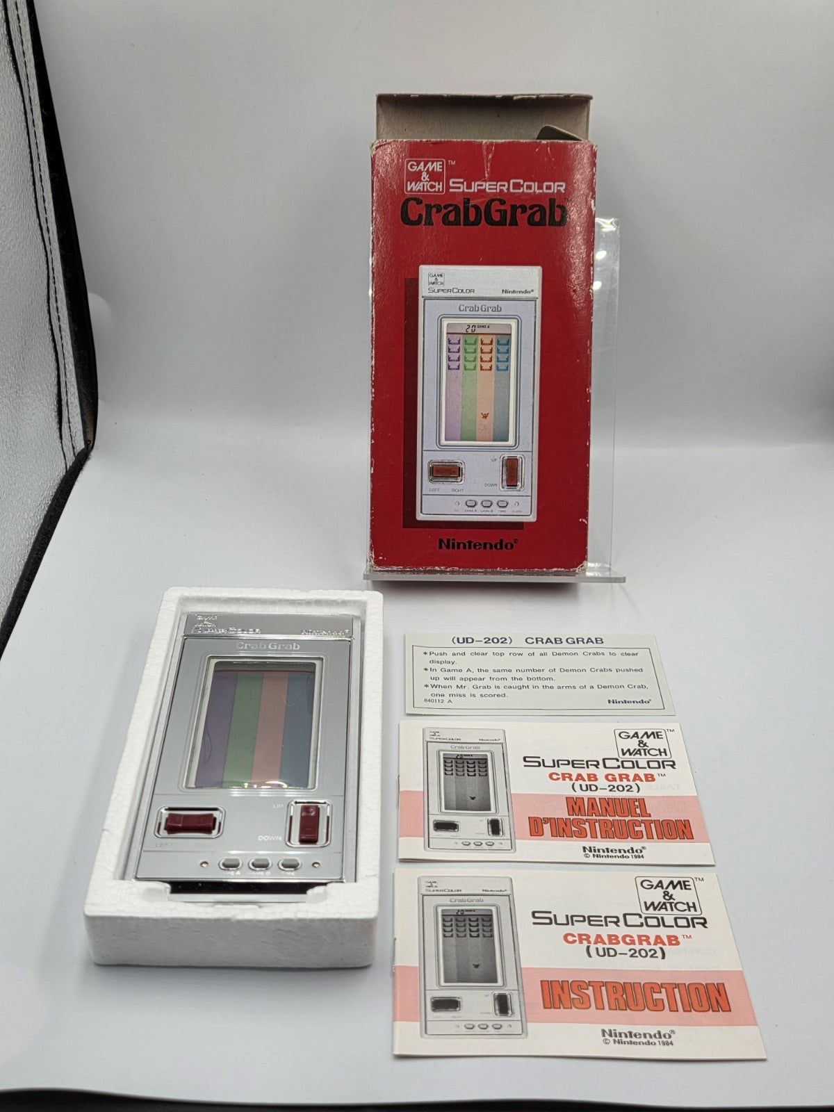 Nintendo Game & Watch CrabGrab OVP Super Color (UD-202) 1984