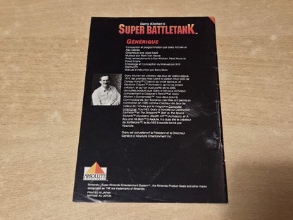 SNES Super Nintendo Super Battletank Spielanleitung Instruction Booklet FAH