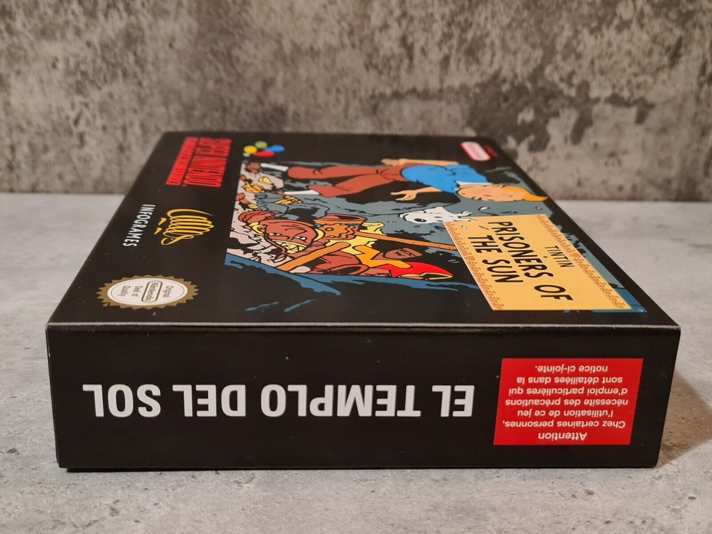 SNES Super Nintendo TinTin Prisoners of The Sun New Old Stock - T-Retro-Games 
