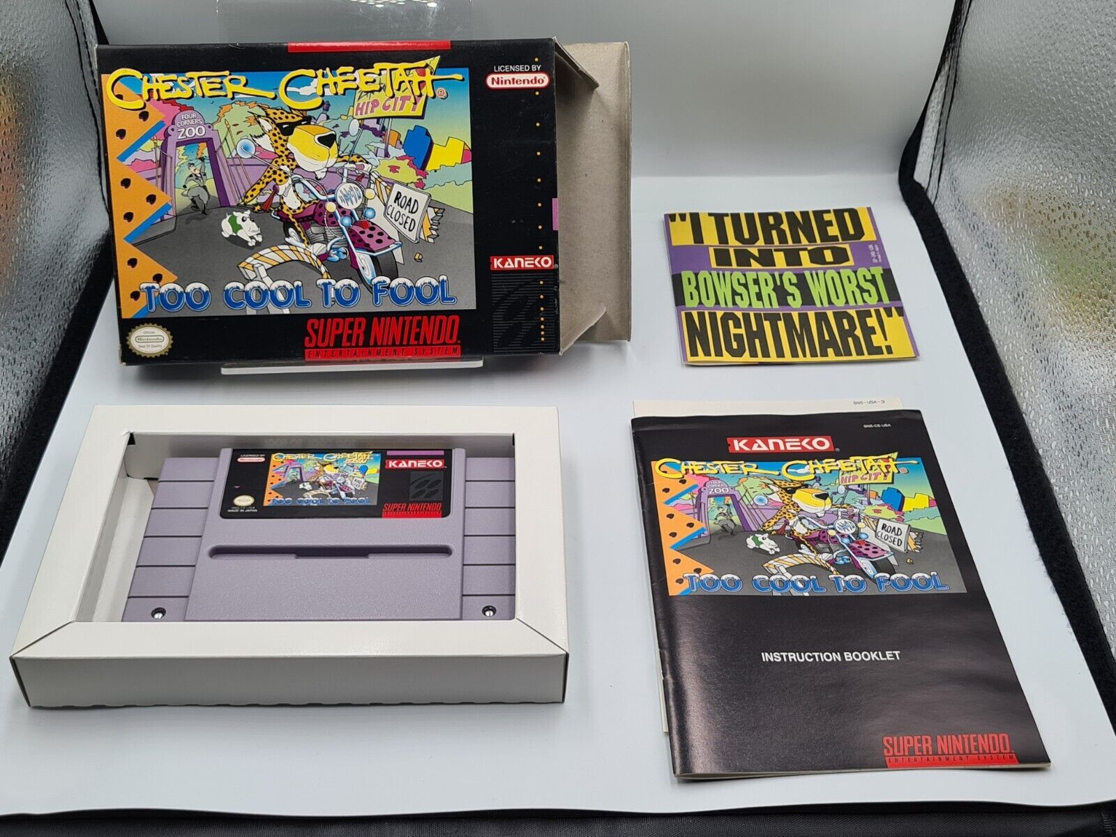 SNES Super Nintendo Chester Cheetah To Cool To Fool mit OVP +Anleitung NTSC USA - T-Retro-Games 