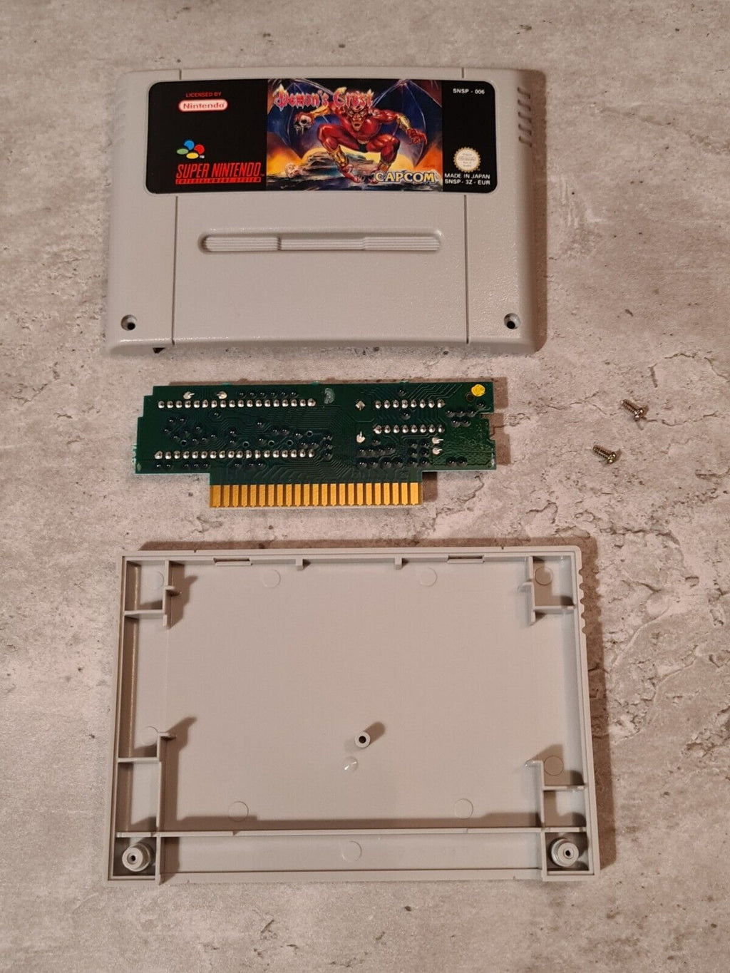 SNES Super Nintendo Demon's Crest mit OVP und Anleitung EUR - T-Retro-Games 