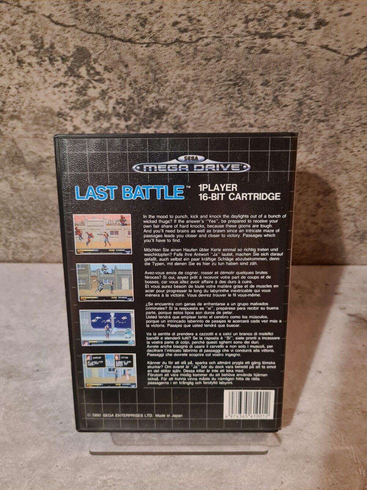 Sega Mega Drive Spiel Last Battle mit OVP und Anleitung Multi Language - T-Retro-Games 