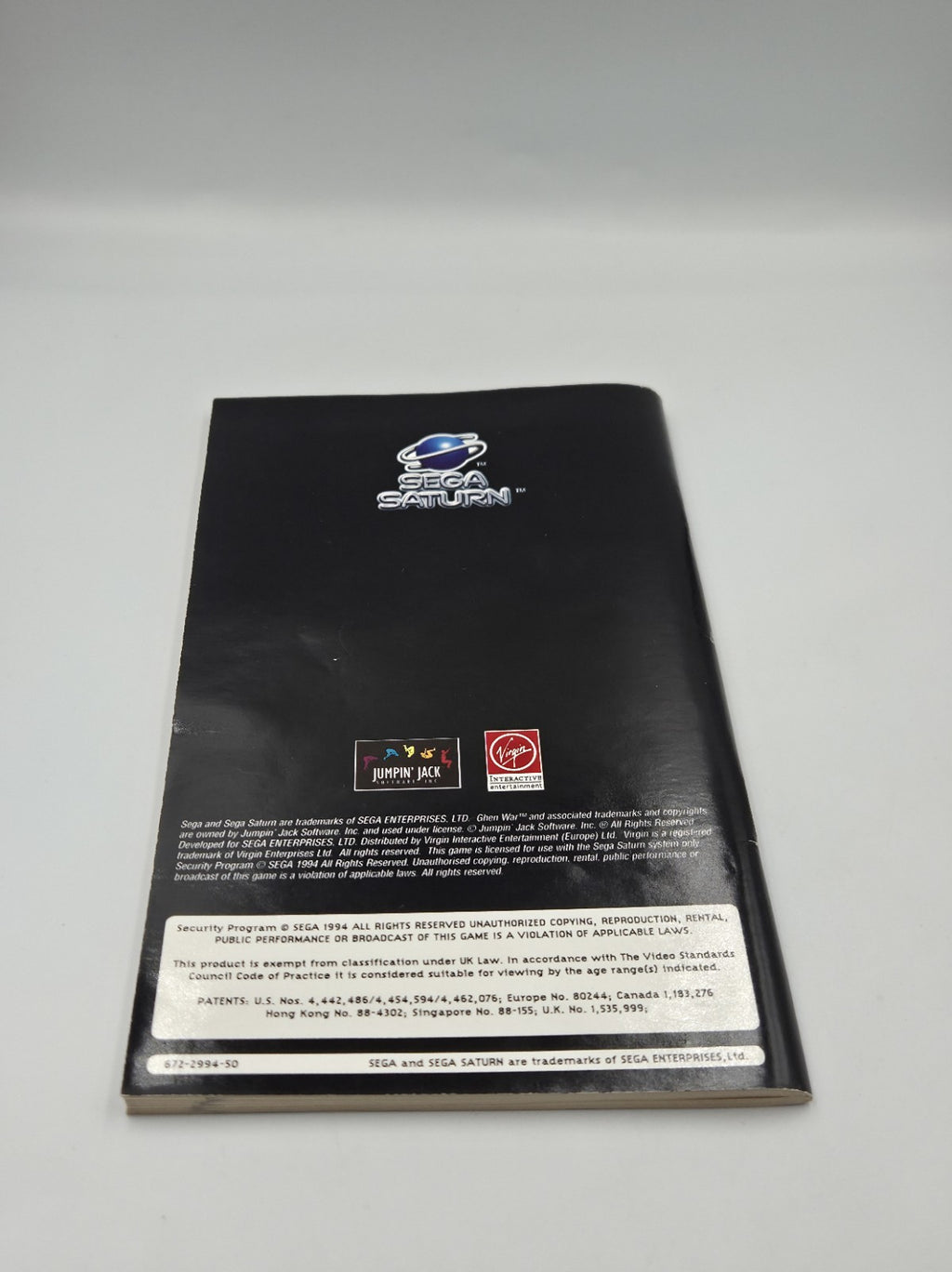 Sega Saturn Spiel Ghen War mit  OVP und Anleitung  Multi Language 