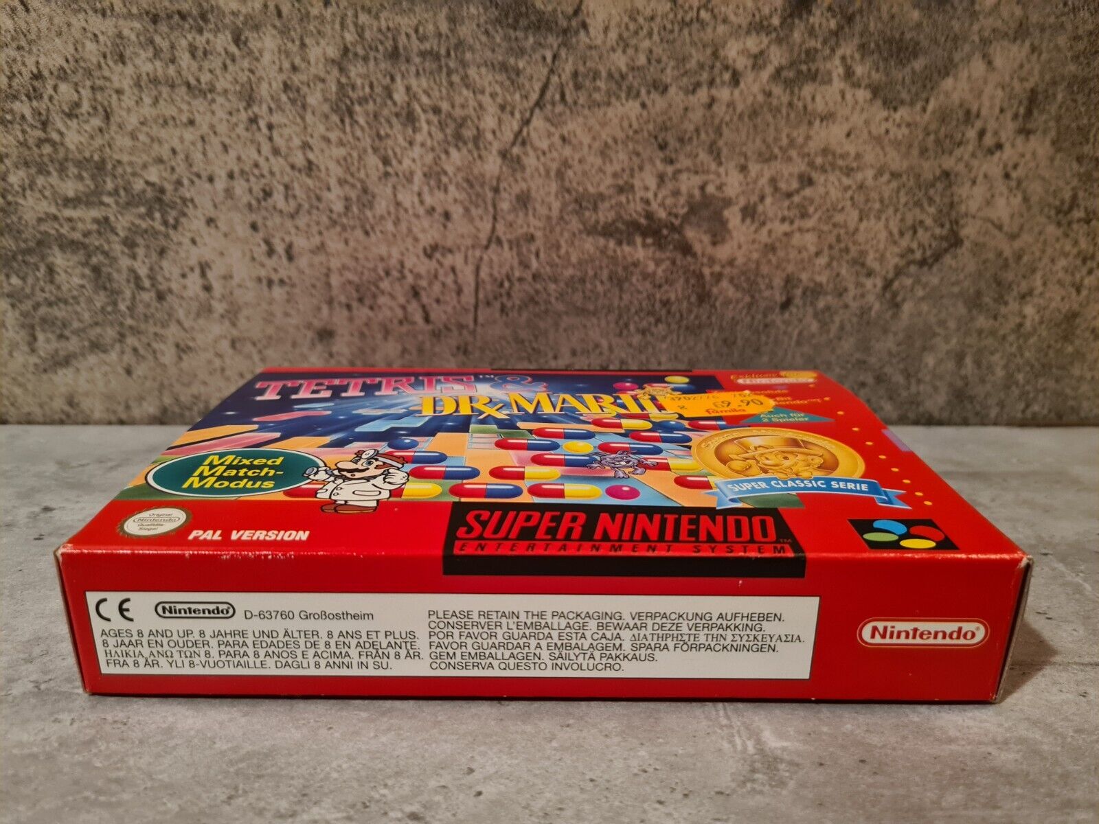 SNES Super Nintendo Tetris & Dr. Mario mit OVP und Anleitung NOE - T-Retro-Games 