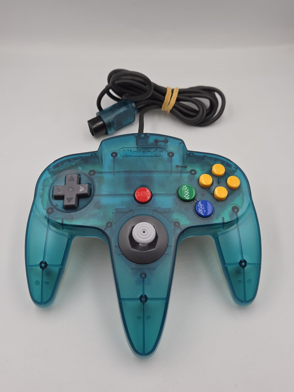 N64 Nintendo 64 Controller Clear Blue Joystick OVP EUR
