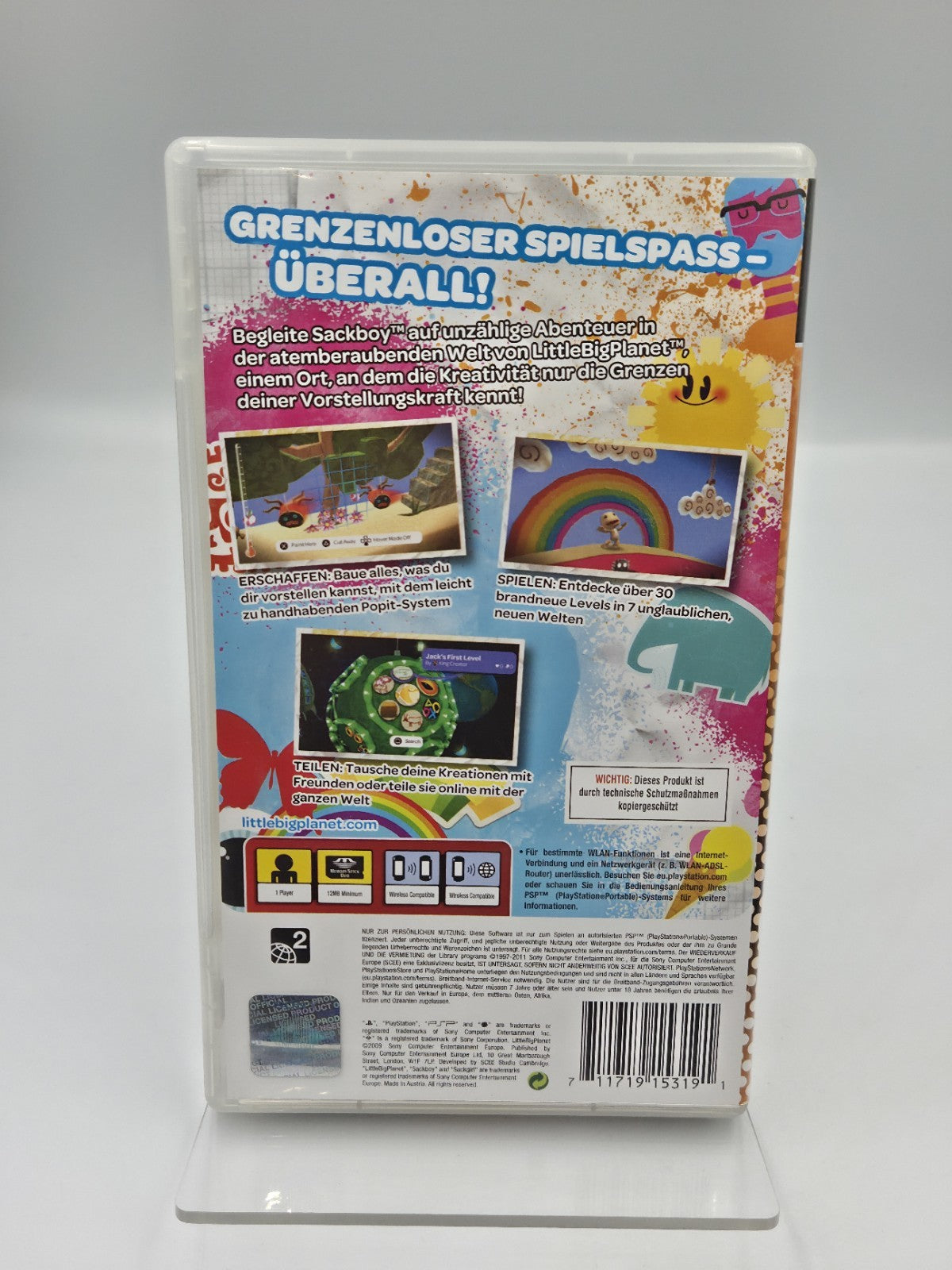 Sony PSP Spiel Little Big Planet mit OVP und Anleitung Deutsch