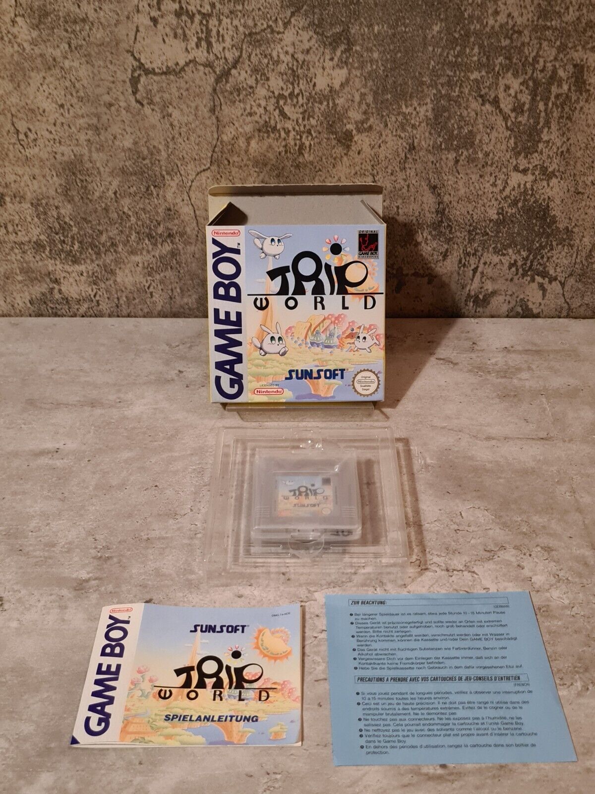 Nintendo Game Boy Classic Spiel Trip World mit OVP und Anleitung NOE - T-Retro-Games 
