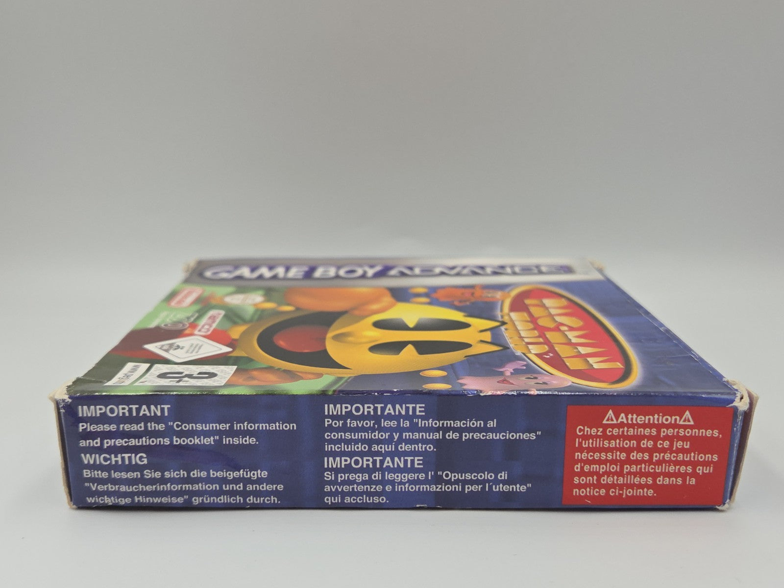 Nintendo Game Boy Advance Spiel Pac-Man World mit OVP und Anleitung EUR