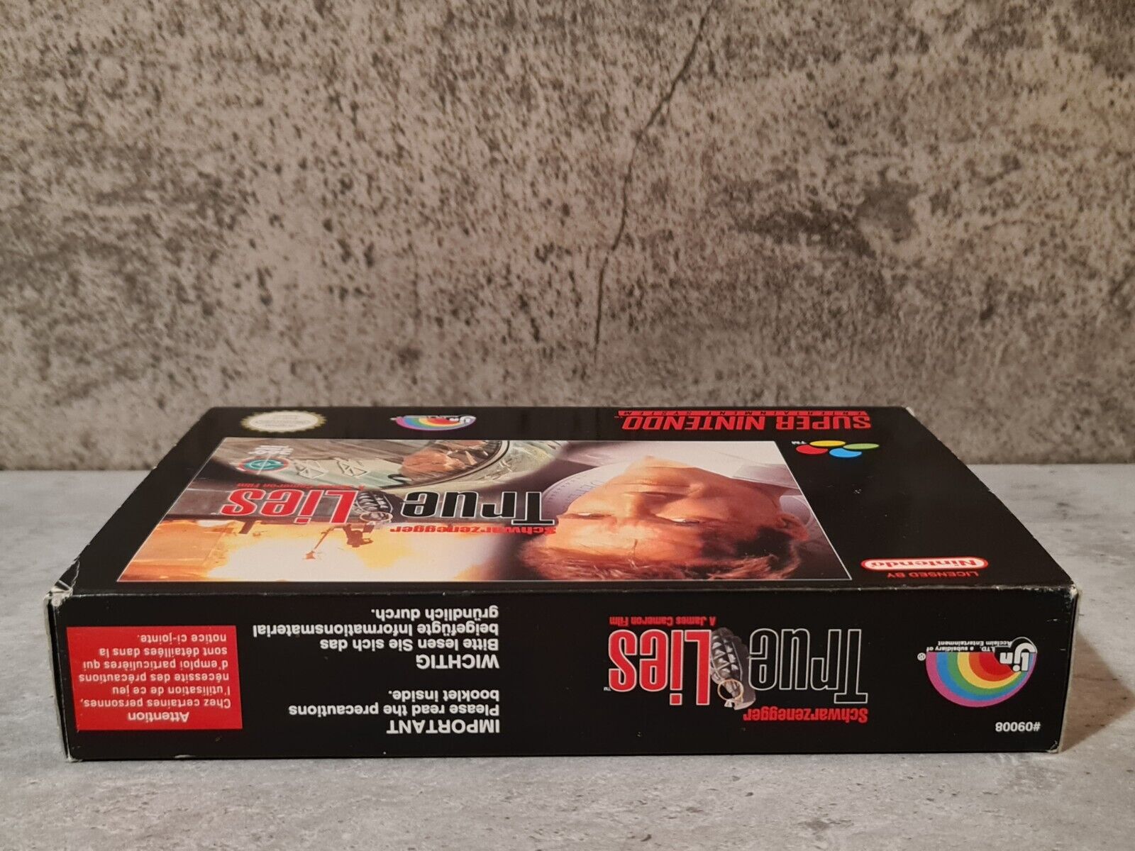 SNES Super Nintendo True Lies mit OVP und Anleitung NOE - T-Retro-Games 