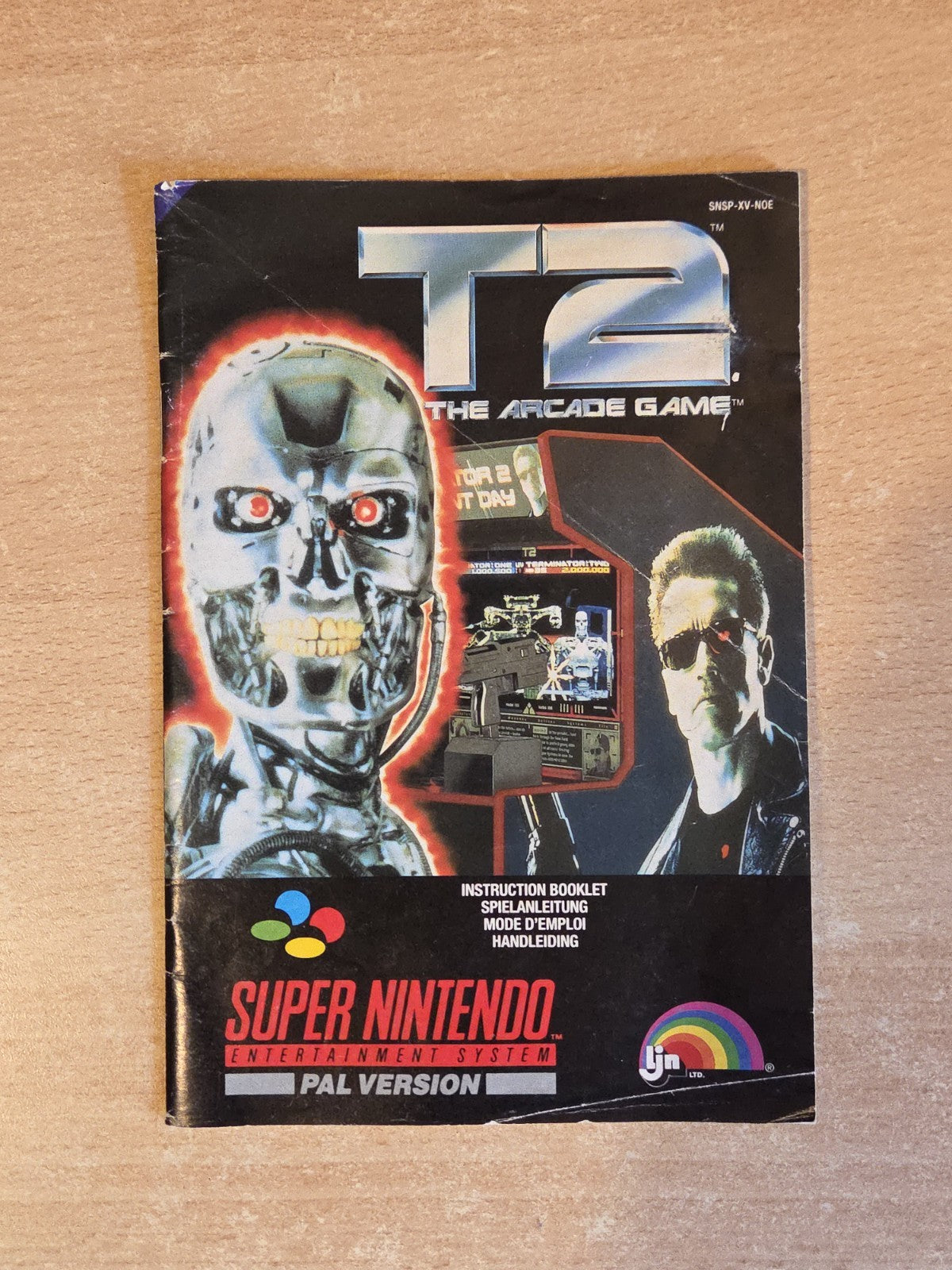 SNES Super Nintendo T2 The Arcade Game Spielanleitung Instruction Booklet NOE