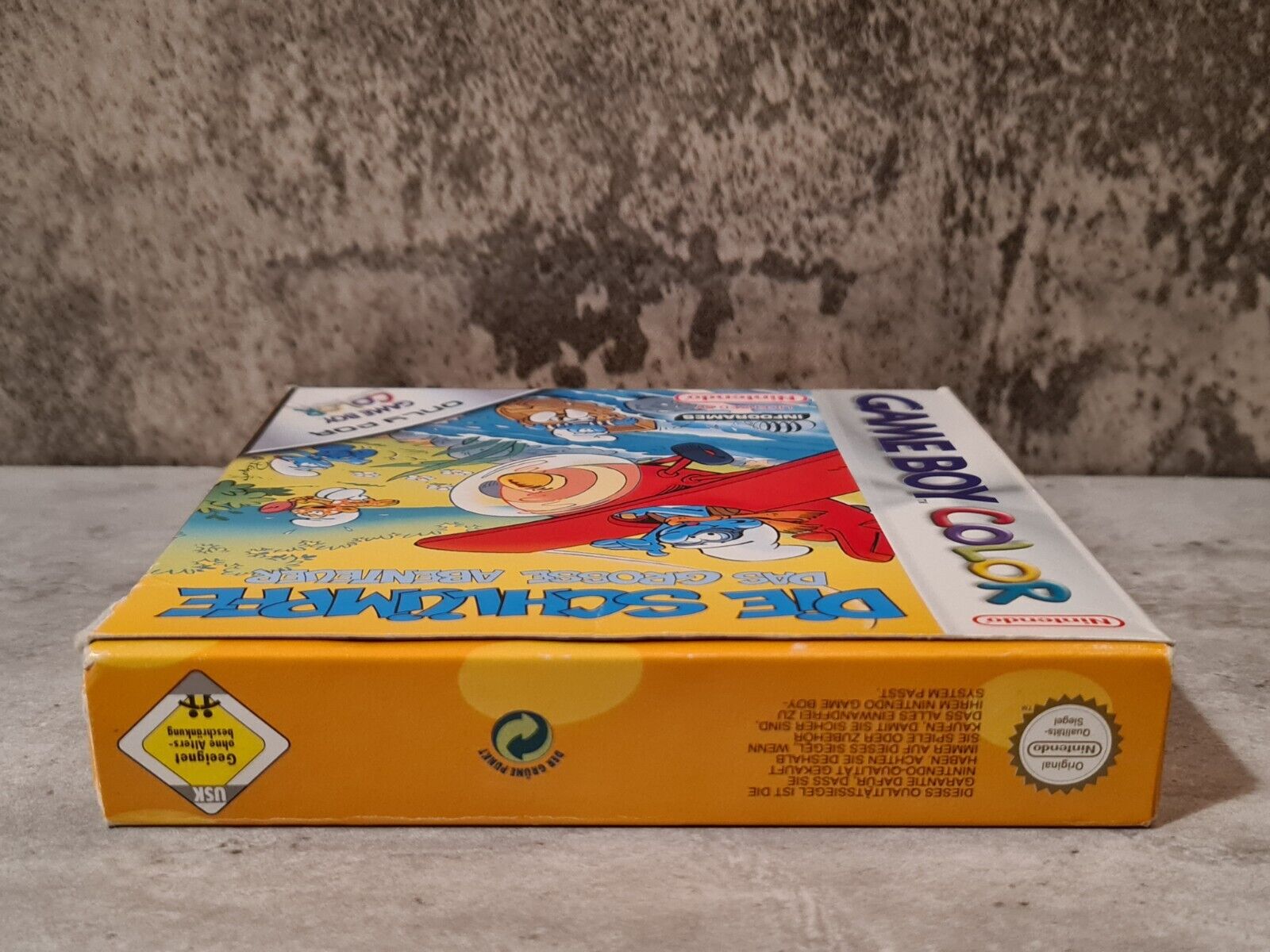 Game Boy Color Die Schlümpfe Das Grosse Abenteuer mit OVP und Anleitung NOE - T-Retro-Games 
