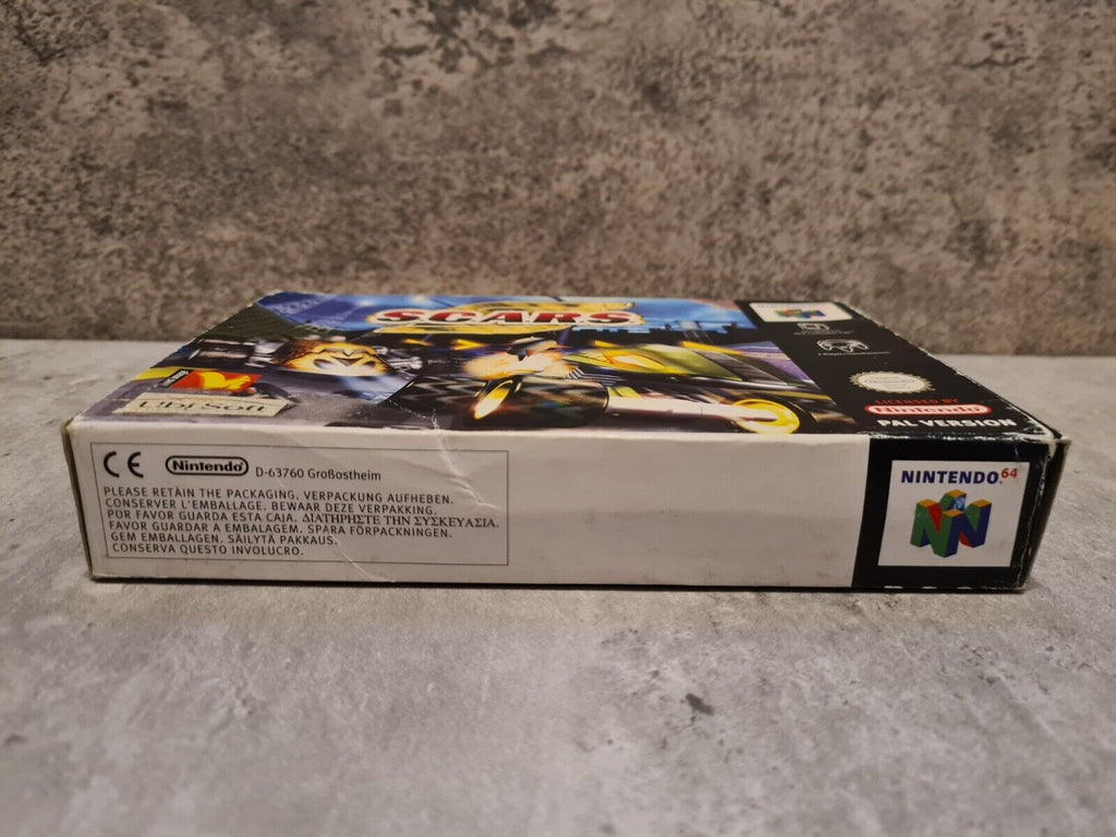 N64 Nintendo 64 S.C.A.R.S mit OVP und Anleitung EUR - T-Retro-Games 