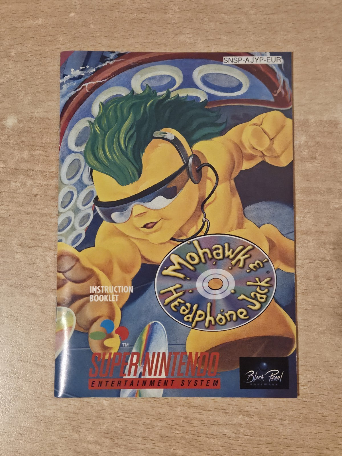 Super Nintendo Mohawk Headphone Jack Spielanleitung Instruction Booklet EUR