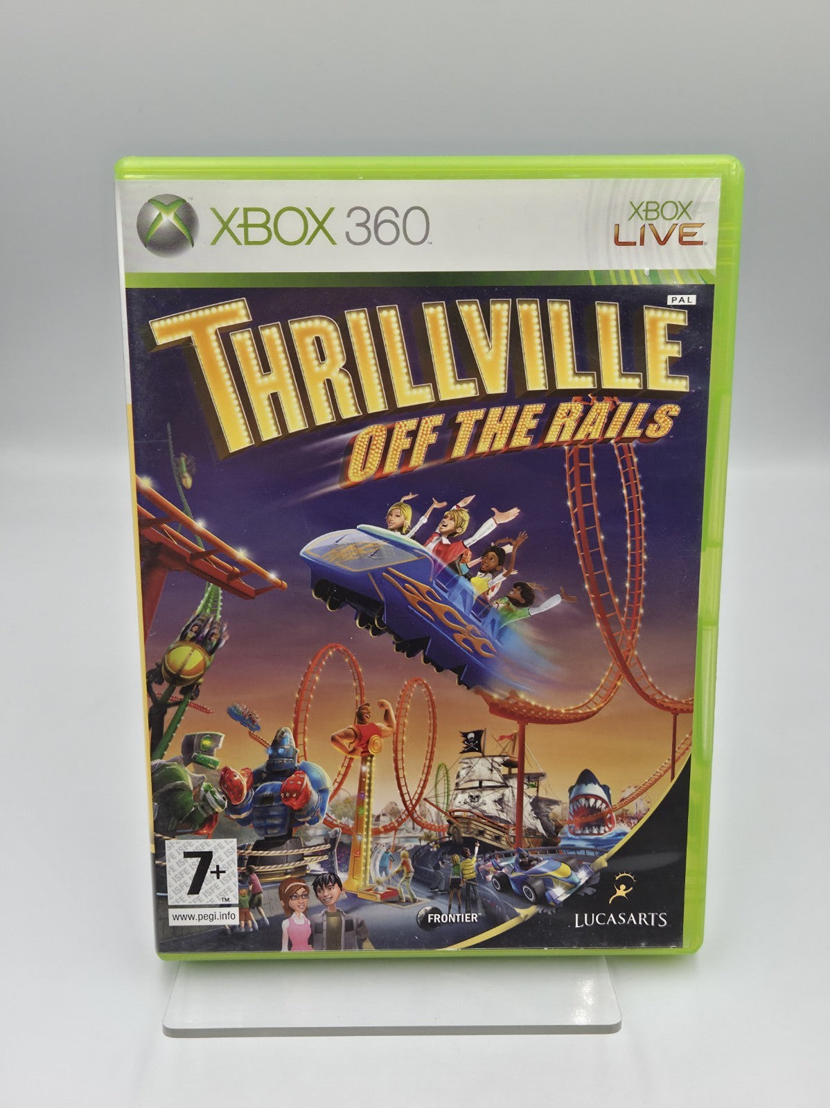 XBOX360 Spiel Thrillville Off The Rails mit OVP und Anleitung Englisch