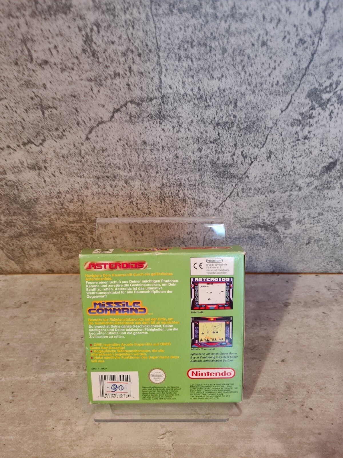 Game Boy Arcade Classic 1 Asteroids Missile Command mit OVP und Anleitung NOE - T-Retro-Games 