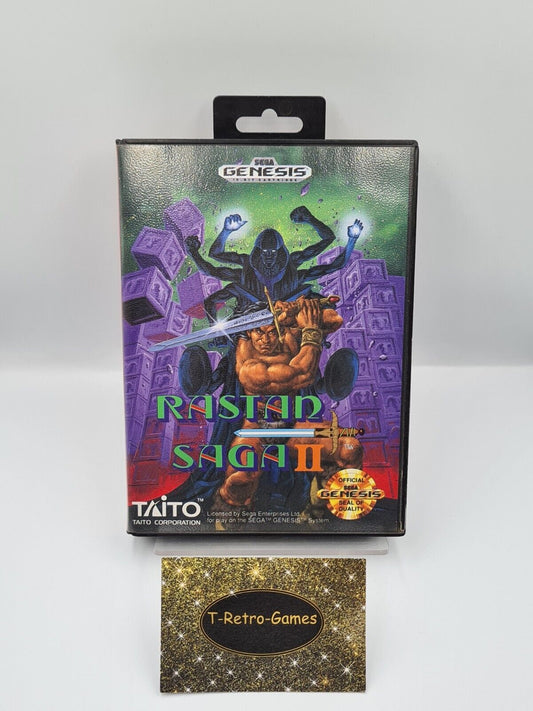 Sega Genesis Rastan Saga II mit OVP und Anleitung USA - T-Retro-Games 