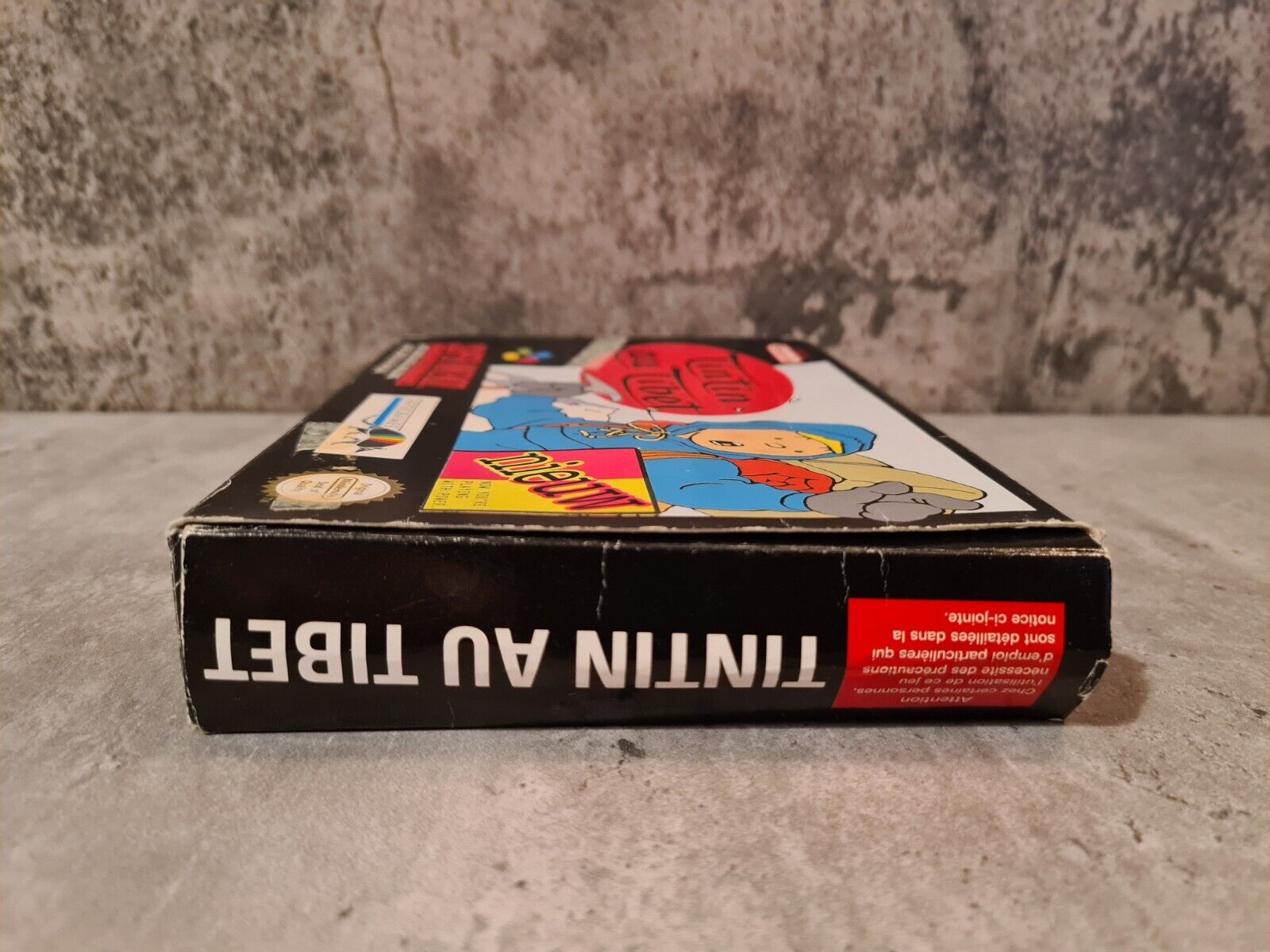 SNES Super Nintendo TinTin au Tibet mit OVP und Anleitung FAH - T-Retro-Games 