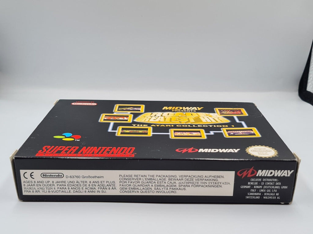 SNES Super Nintendo Arcade's Greatest Hits mit OVP und Anleitung EUR - T-Retro-Games 