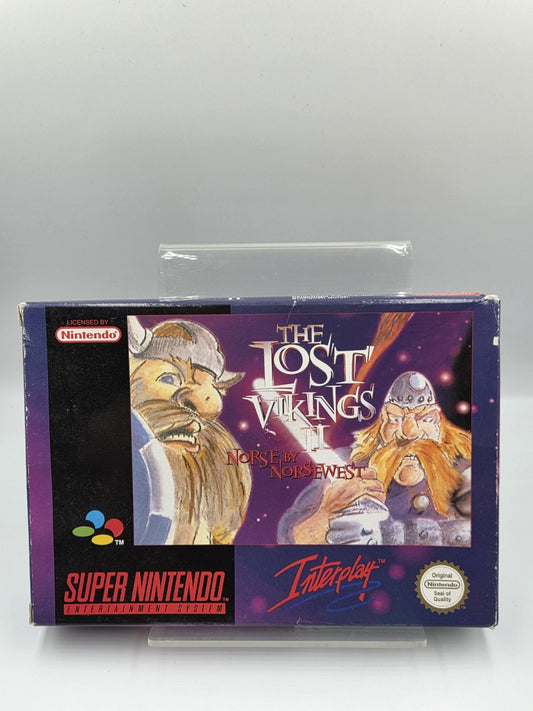 SNES Super Nintendo The Lost Vikings II mit OVP und Anleitung EUR