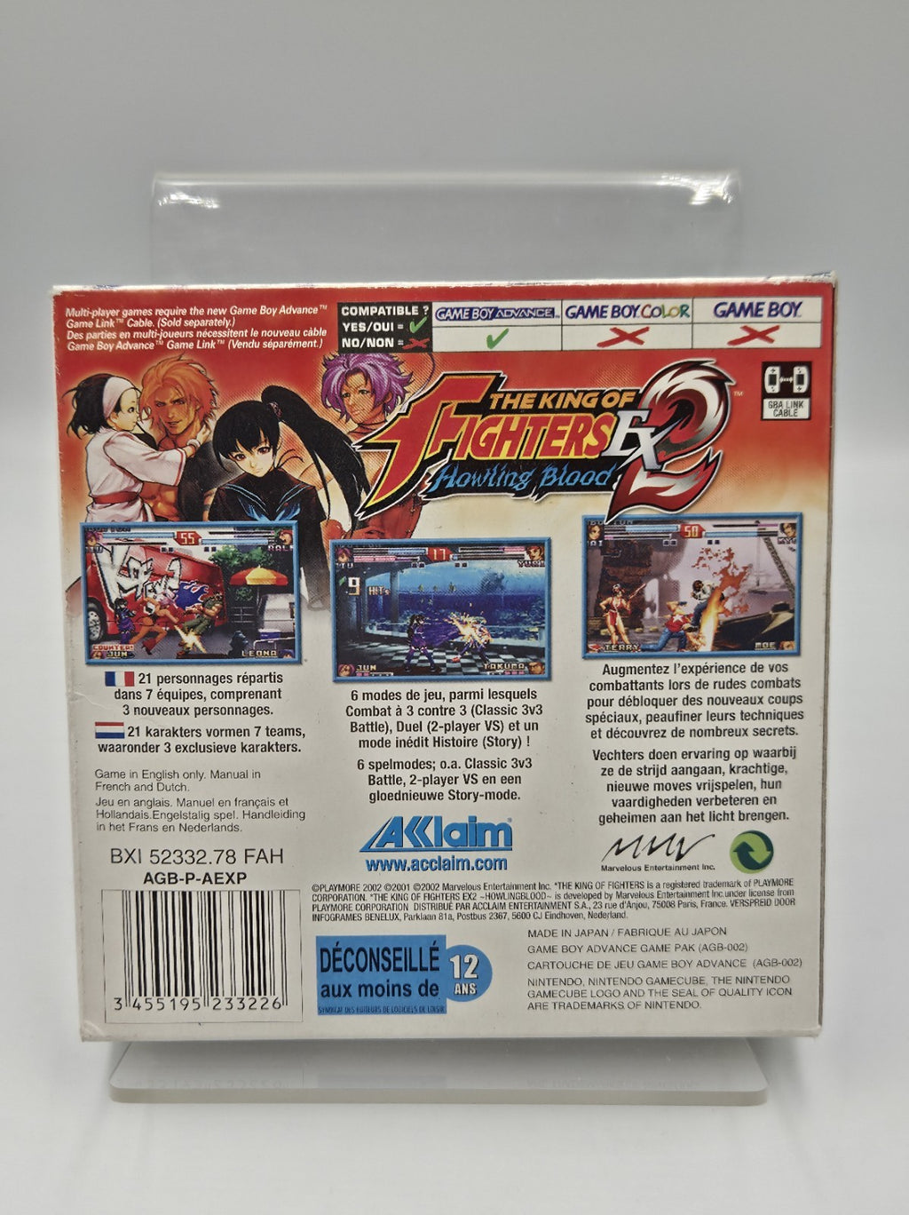 Game Boy Advance The King of Fighters Ex 2 Howling Blood + OVP und Anleitung EUR