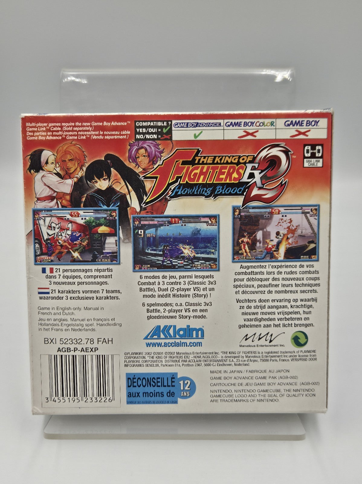 Game Boy Advance The King of Fighters Ex 2 Howling Blood + OVP und Anleitung EUR