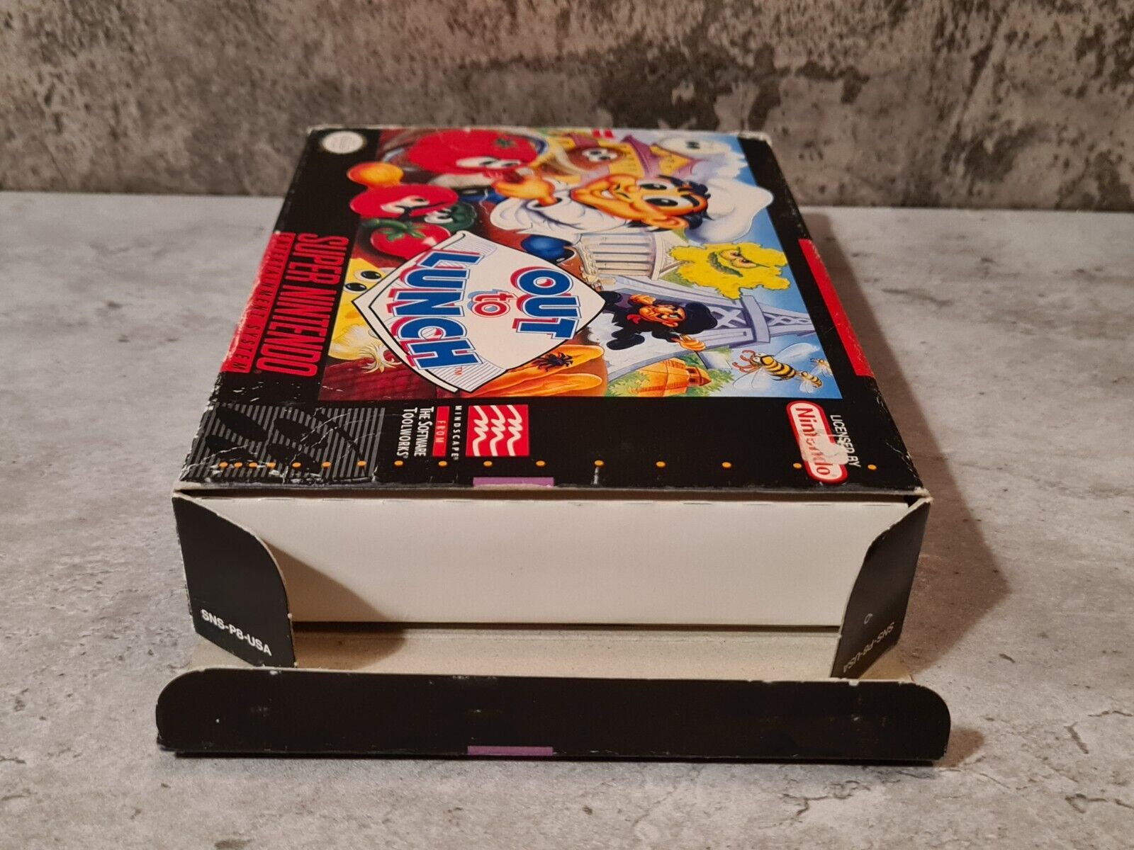 SNES Super Nintendo Out to Lunch mit OVP und Anleitung NTSC-USA - T-Retro-Games 