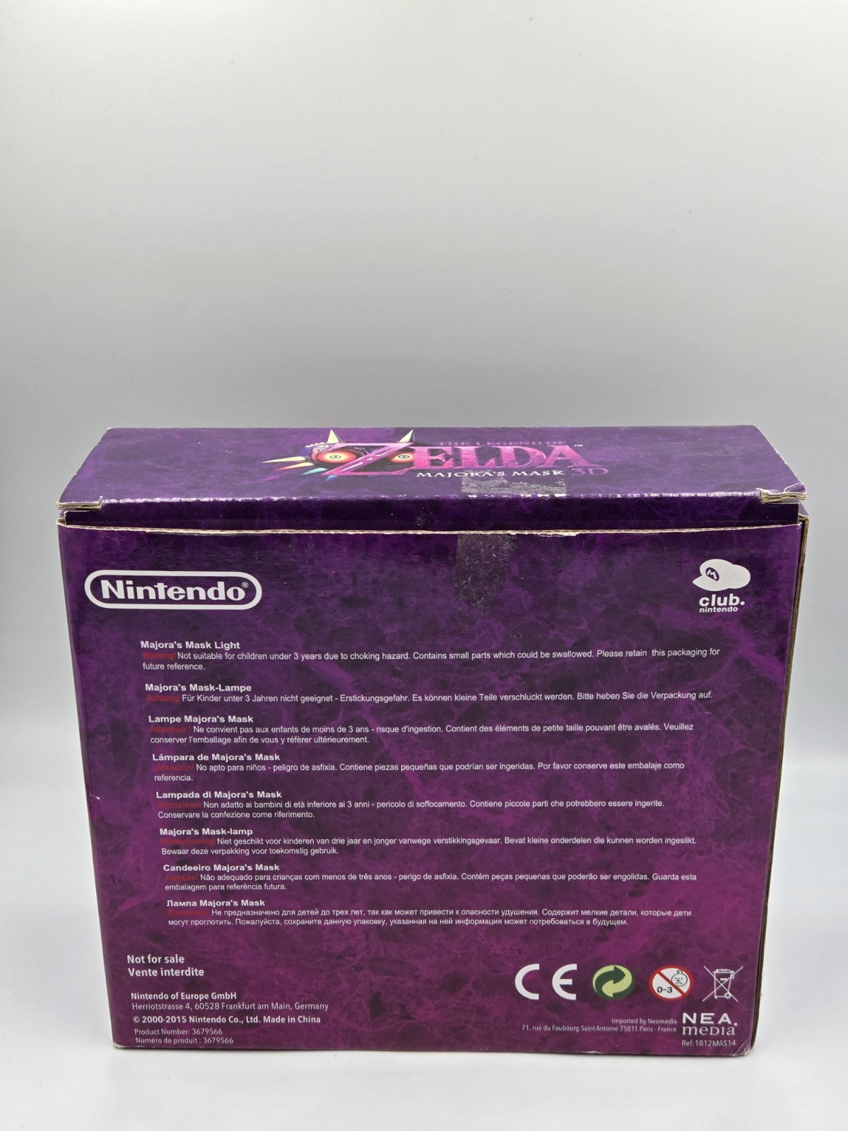 Club Nintendo The Legend of Zelda Majora's Mask 3D Lampe 2000-2015
