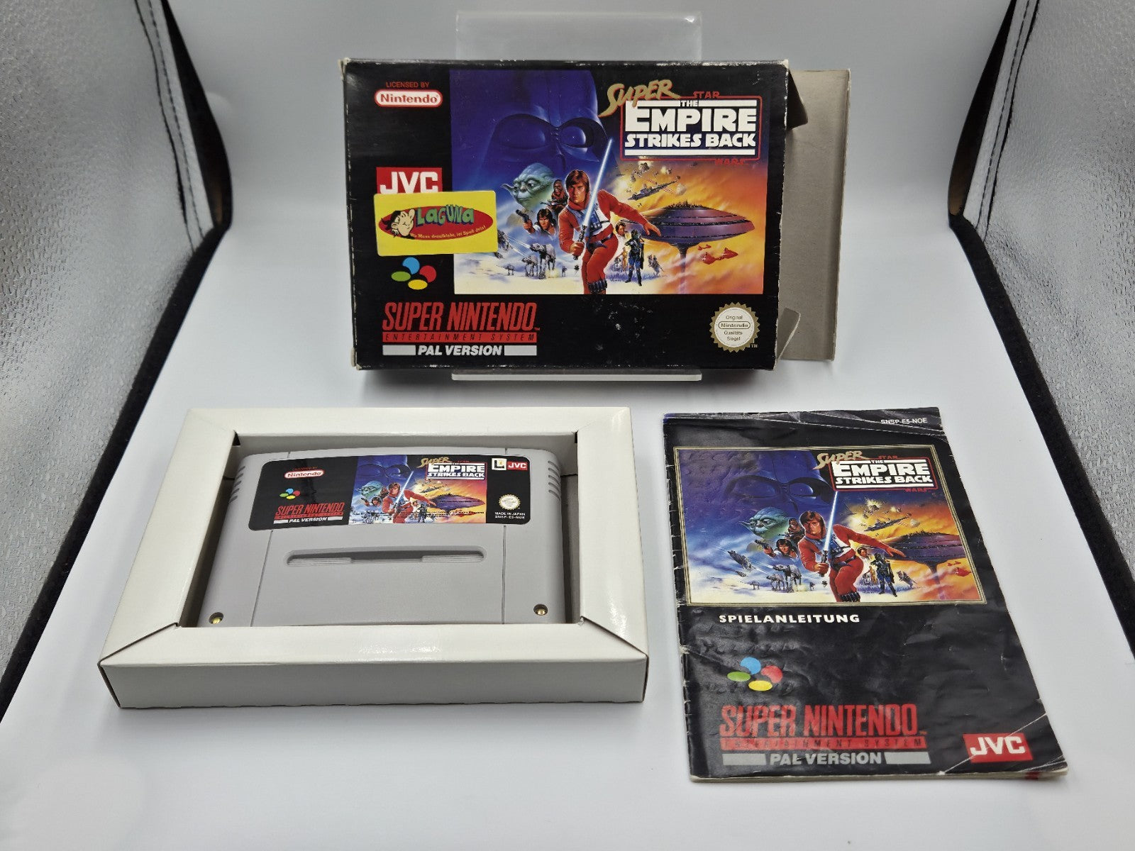 SNES Super Nintendo Super Star Wars The Empire Strikes Back + OVP +Anleitung NOE