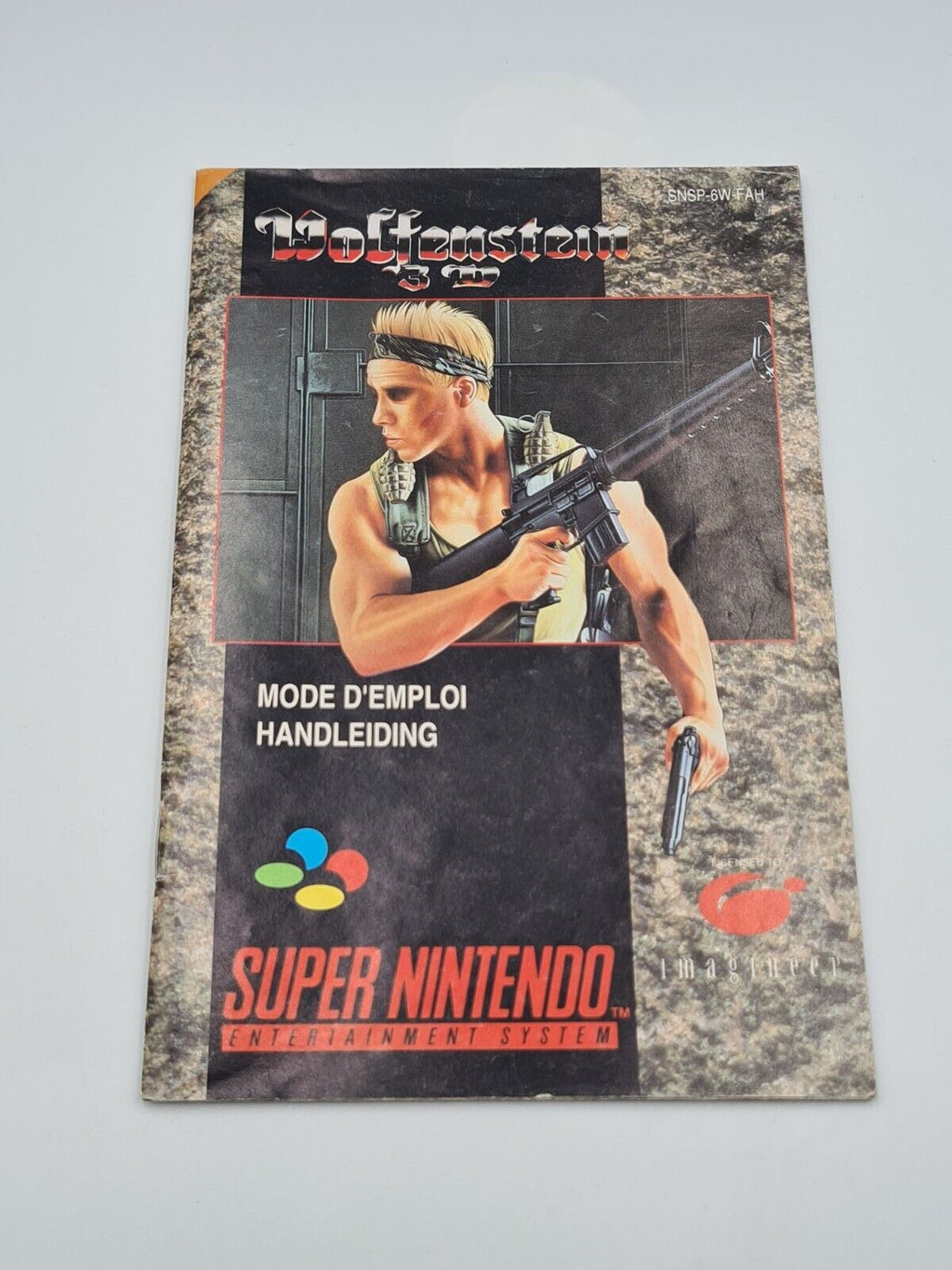 SNES Super Nintendo Wolfenstein 3D mit OVP und Anleitung FAH / UKV - T-Retro-Games 