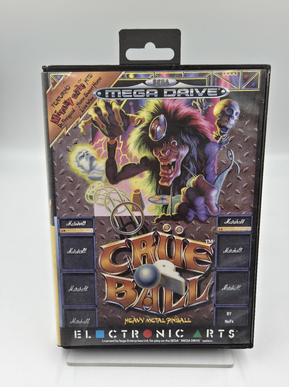 Sega Mega Drive Spiel Crüe Ball mit OVP und Anleitung Multilingual 