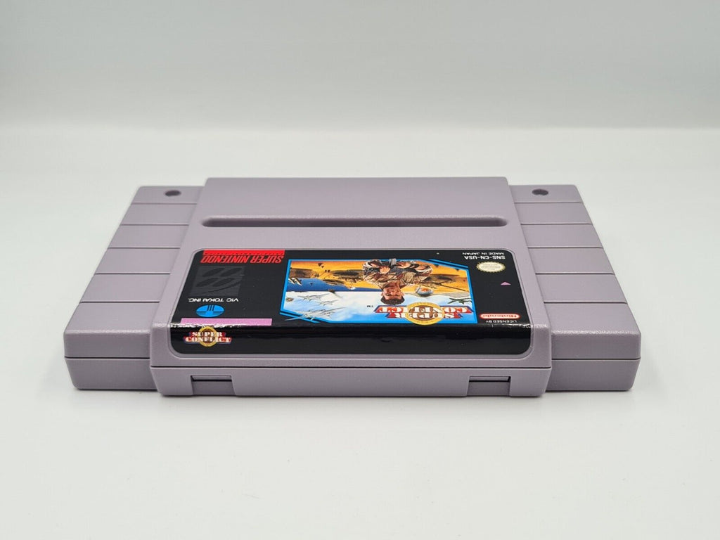 SNES Super Nintendo Super Conflict mit OVP und Anleitung NTSC USA - T-Retro-Games 