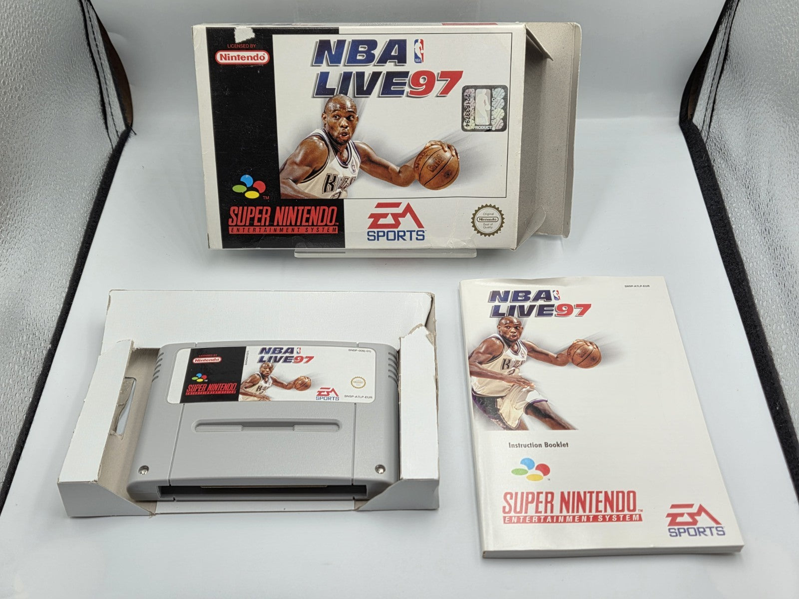 SNES Super Nintendo NBA Live 97 mit OVP und Anleitung EUR