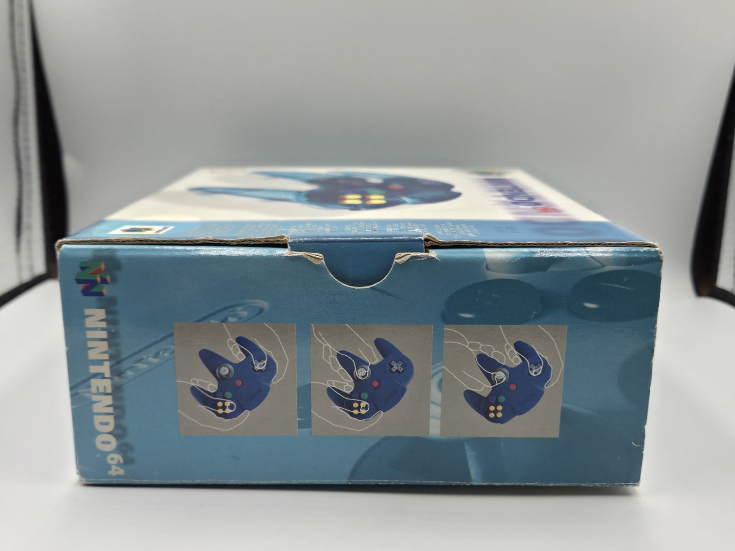 N64 Nintendo 64 Controller Clear Blue Joystick OVP EUR