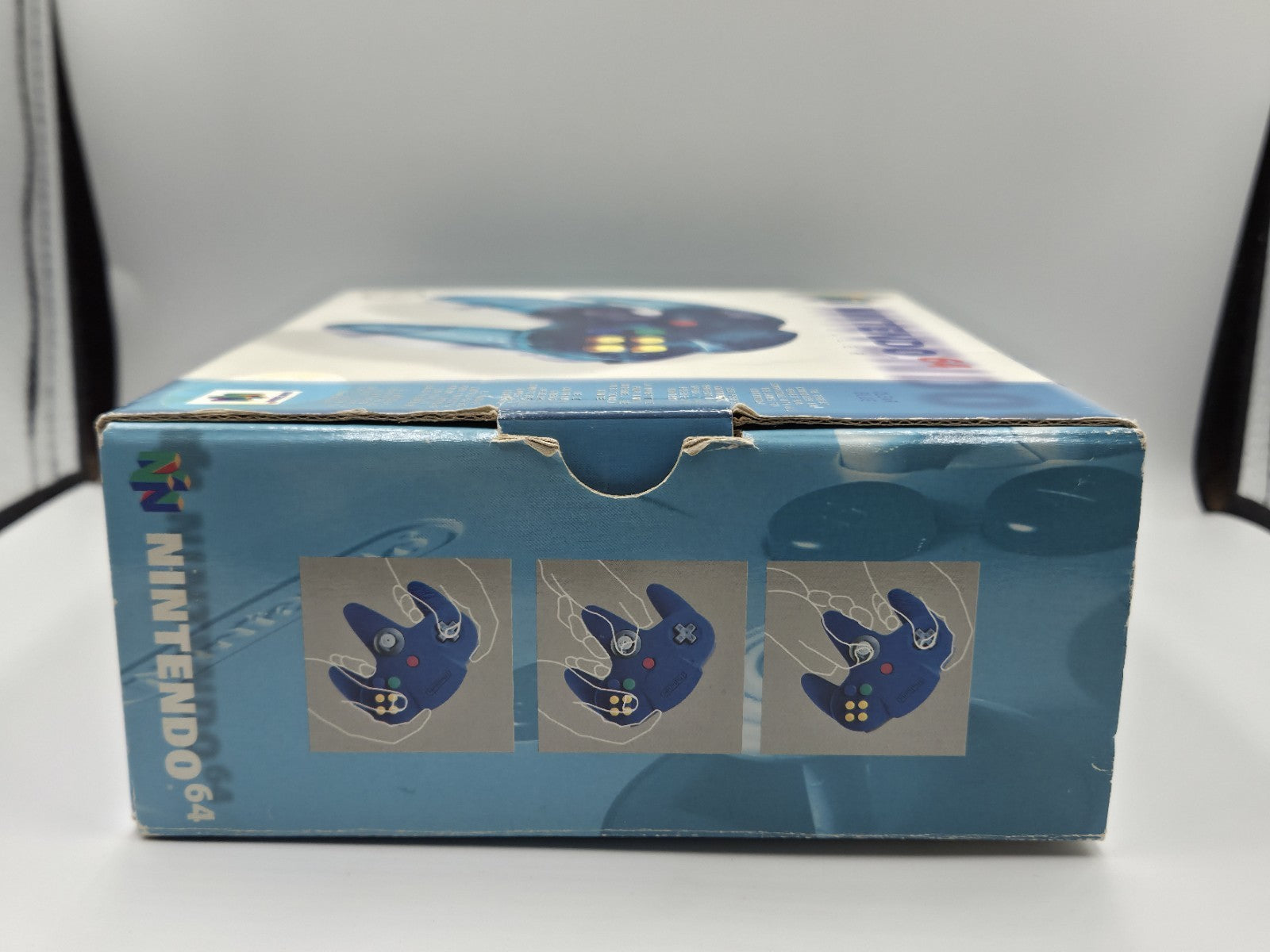 N64 Nintendo 64 Controller Clear Blue Joystick OVP EUR
