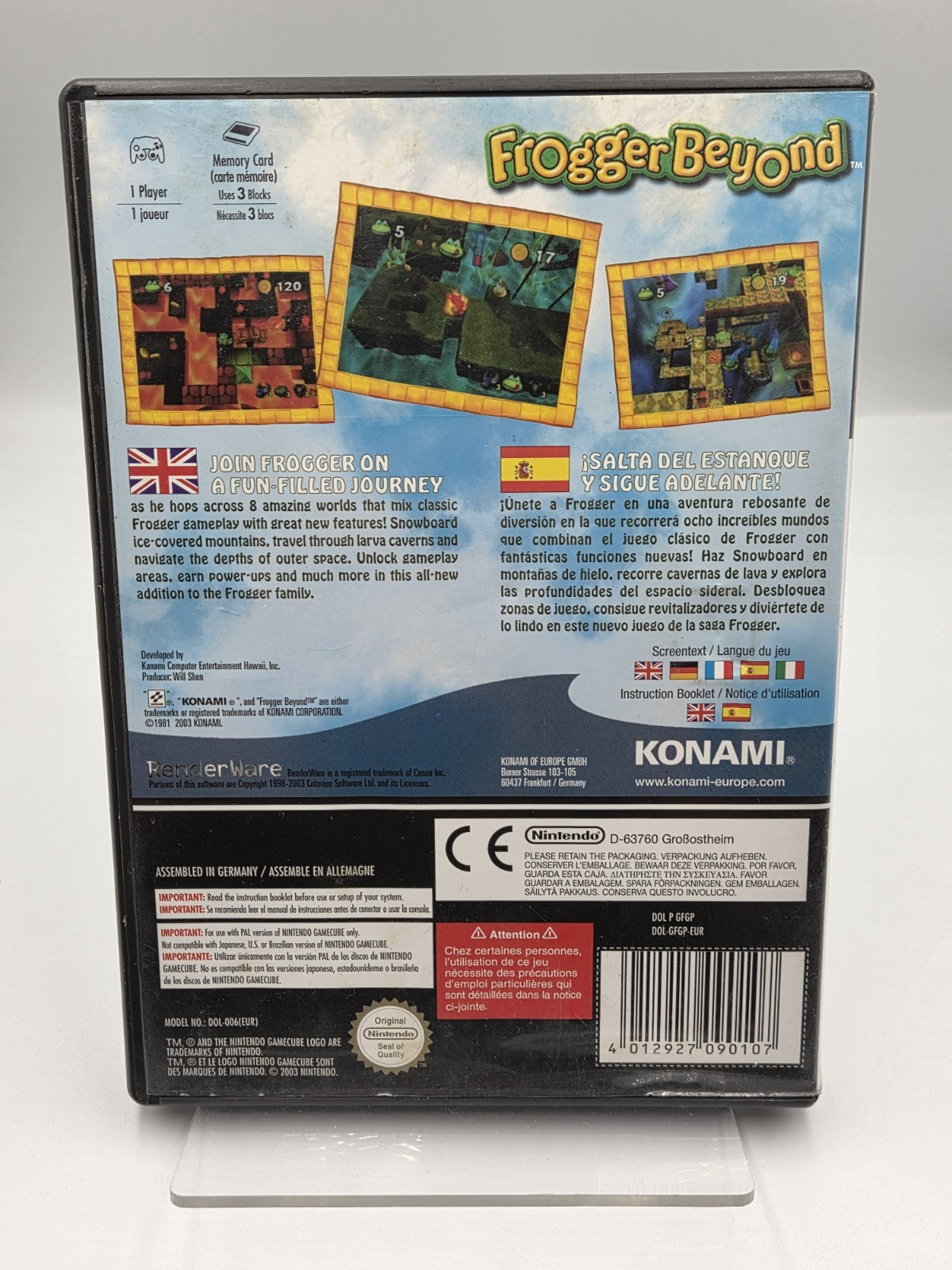 Nintendo GameCube Frogger Beyond mit OVP und Anleitung EUR