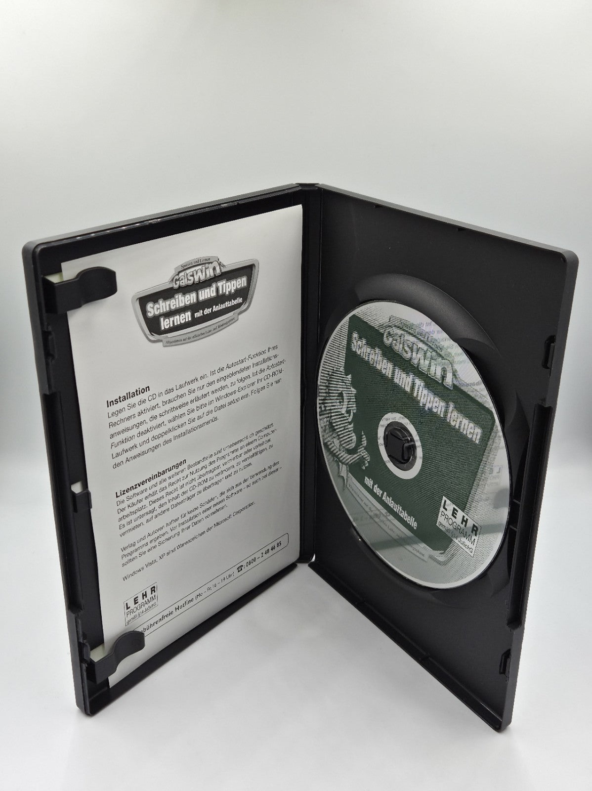 PC-CD Rom Spiel Galswin Schreiben Und Tippen Lernen