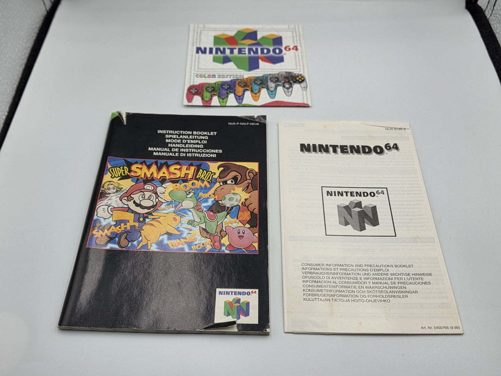 N64 Nintendo 64 Super Smash Bros. mit OVP und Anleitung EUR