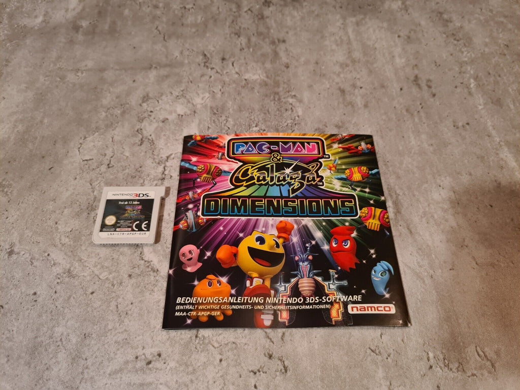 Nintendo 3DS Pac-Man & Galaga Dimensions mit OVP und Anleitung GER - T-Retro-Games 