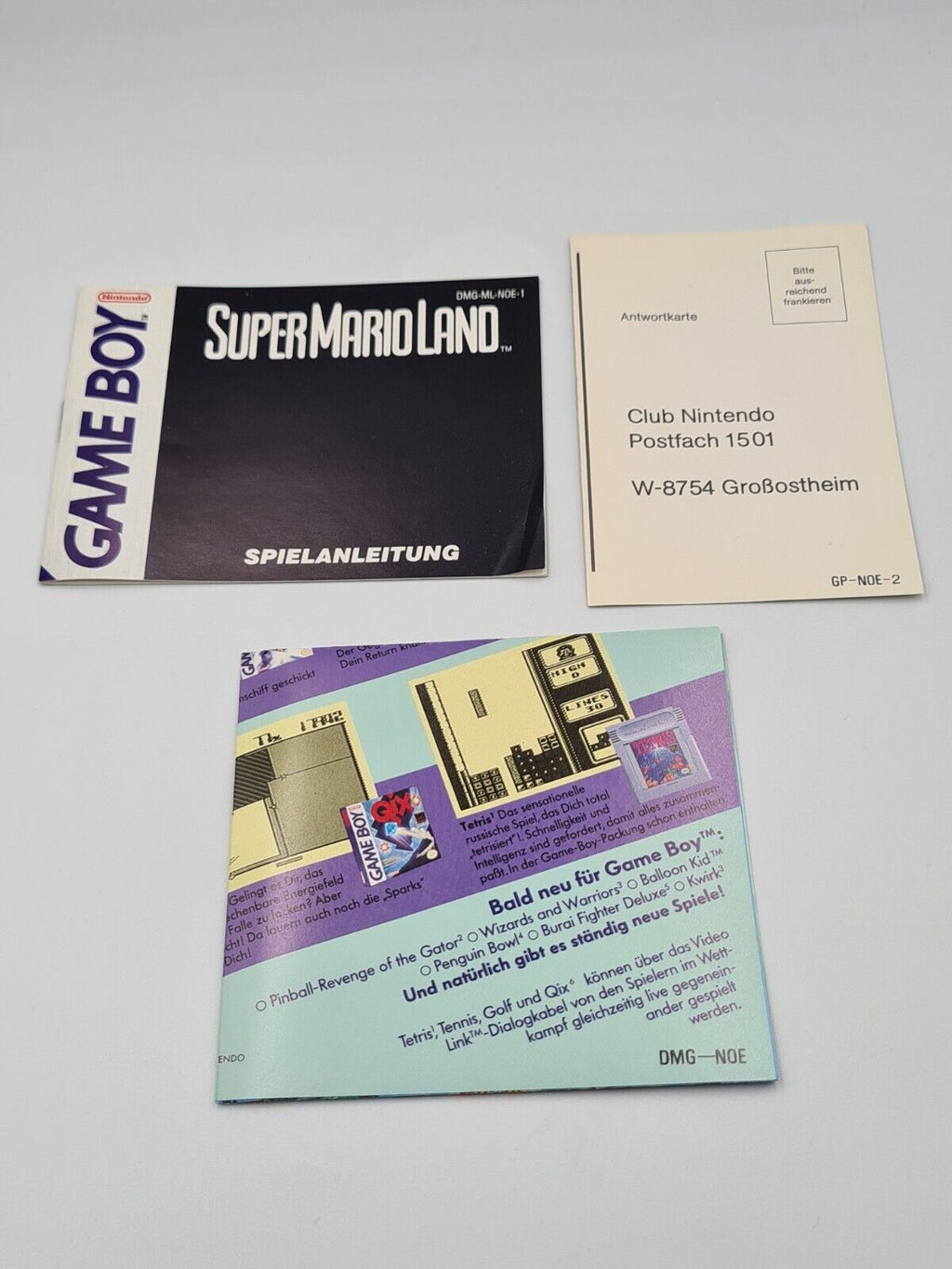 Nintendo Game Boy Classic Spiel Super Mario Land mit OVP und Anleitung NOE - T-Retro-Games 