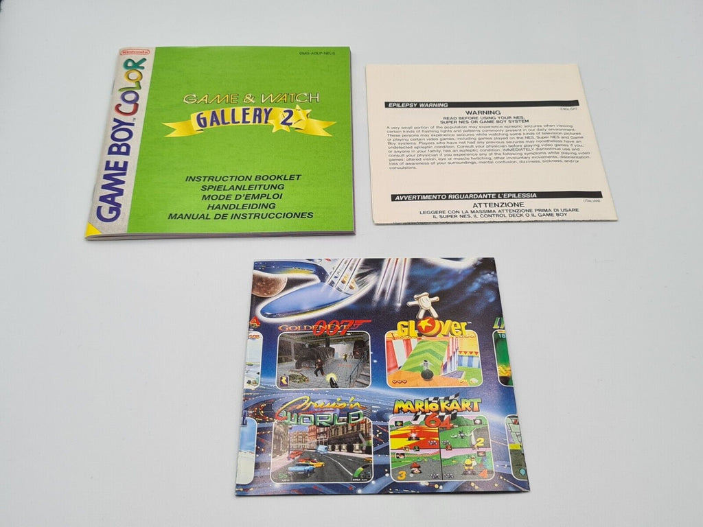 Nintendo Game Boy Color Spiel Game & Watch Gallery 2 mit OVP und Anleitung EUR - T-Retro-Games 