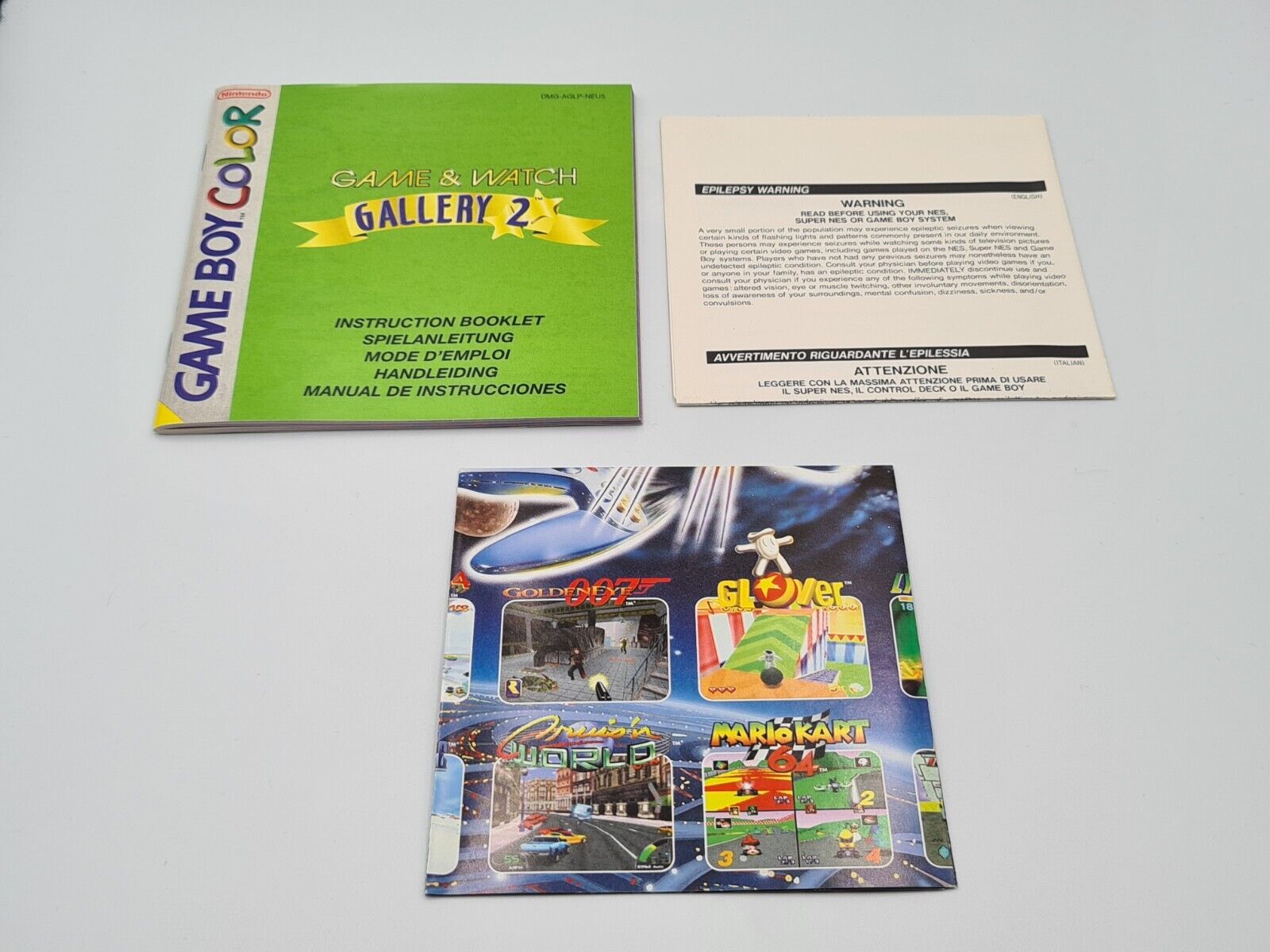 Nintendo Game Boy Color Spiel Game & Watch Gallery 2 mit OVP und Anleitung EUR - T-Retro-Games 