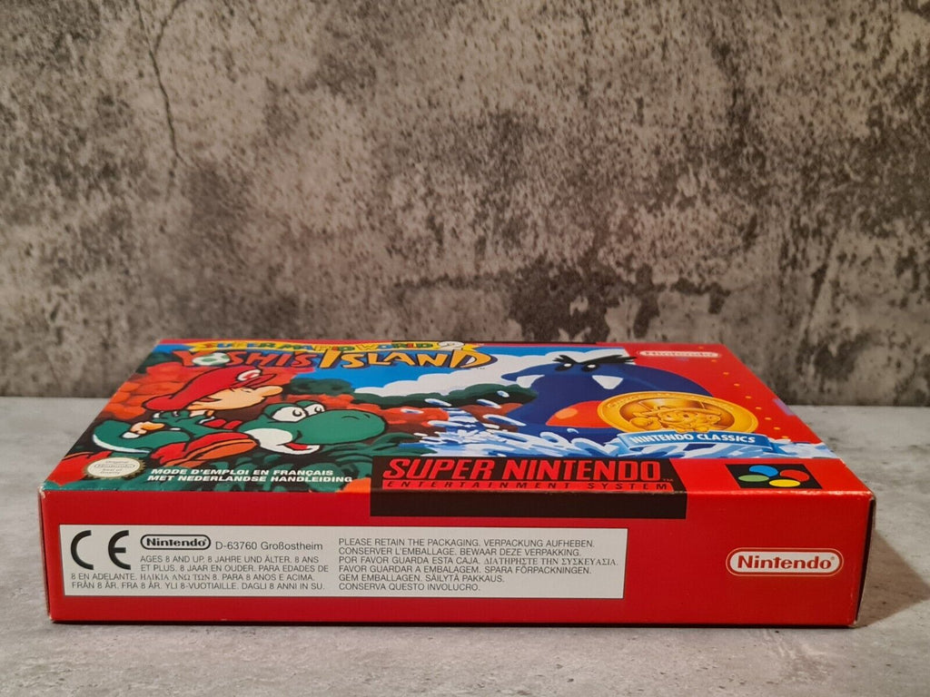 SNES Super Nintendo Super Mario World 2 Yoshi's Island mit OVP und Anleitung FAH - T-Retro-Games 